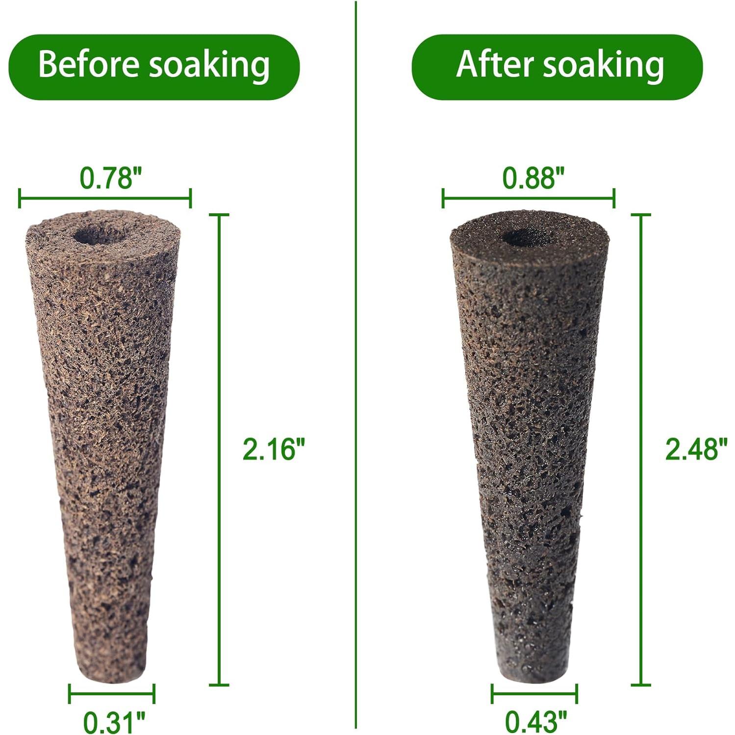 Paquete de 100 esponjas de crecimiento Siyan para hidroponía