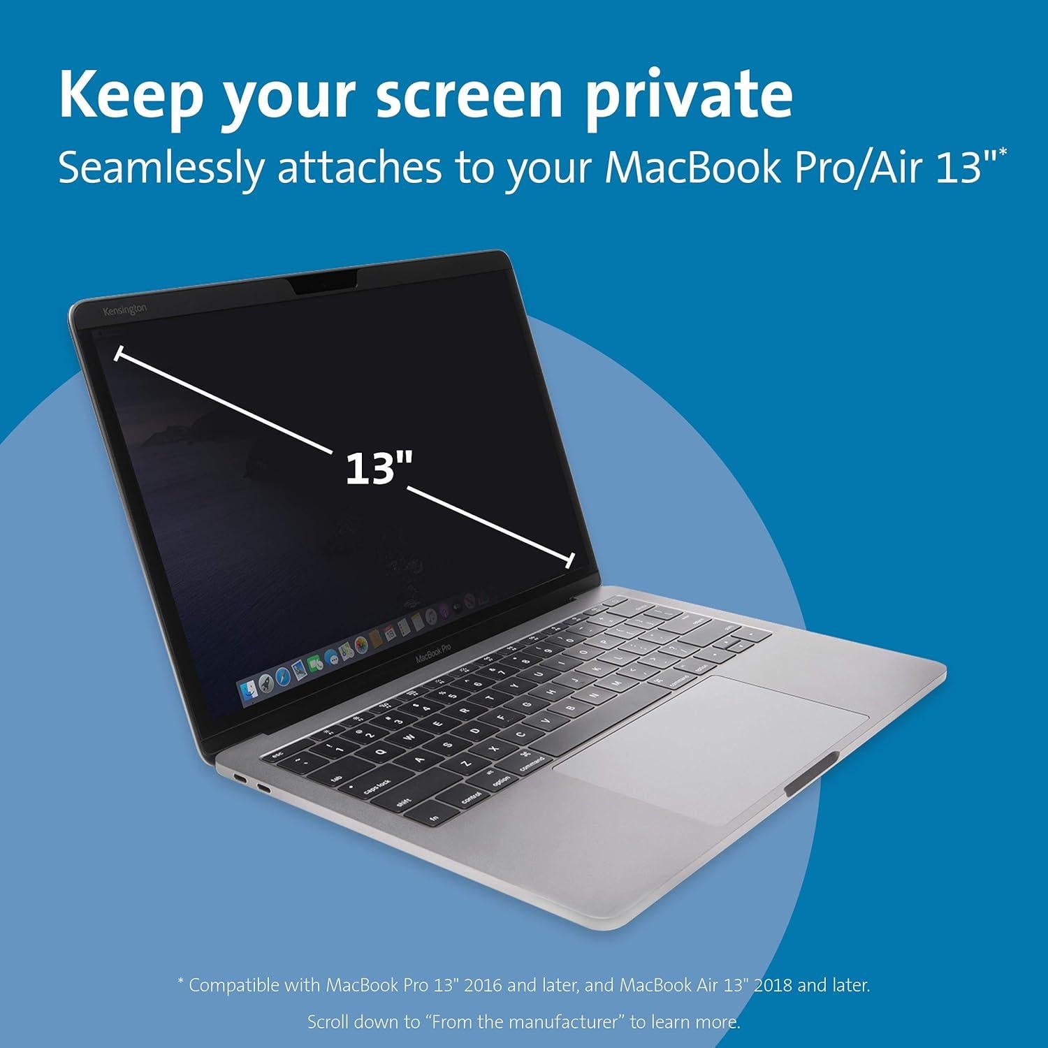 Pantalla de Privacidad Magnética Kensington MagPro Elite 13"