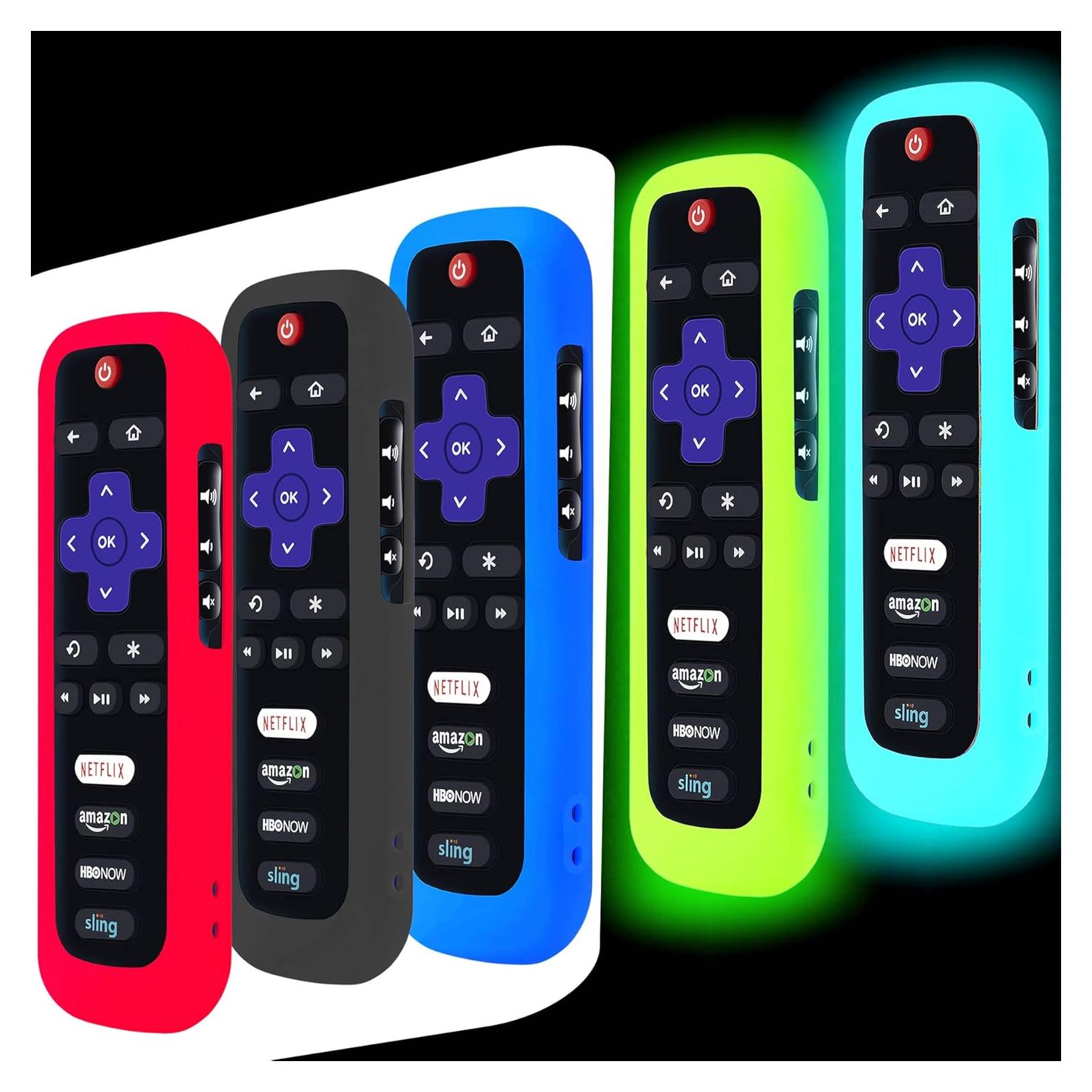 Paquete de 5 fundas de silicona para control remoto Roku