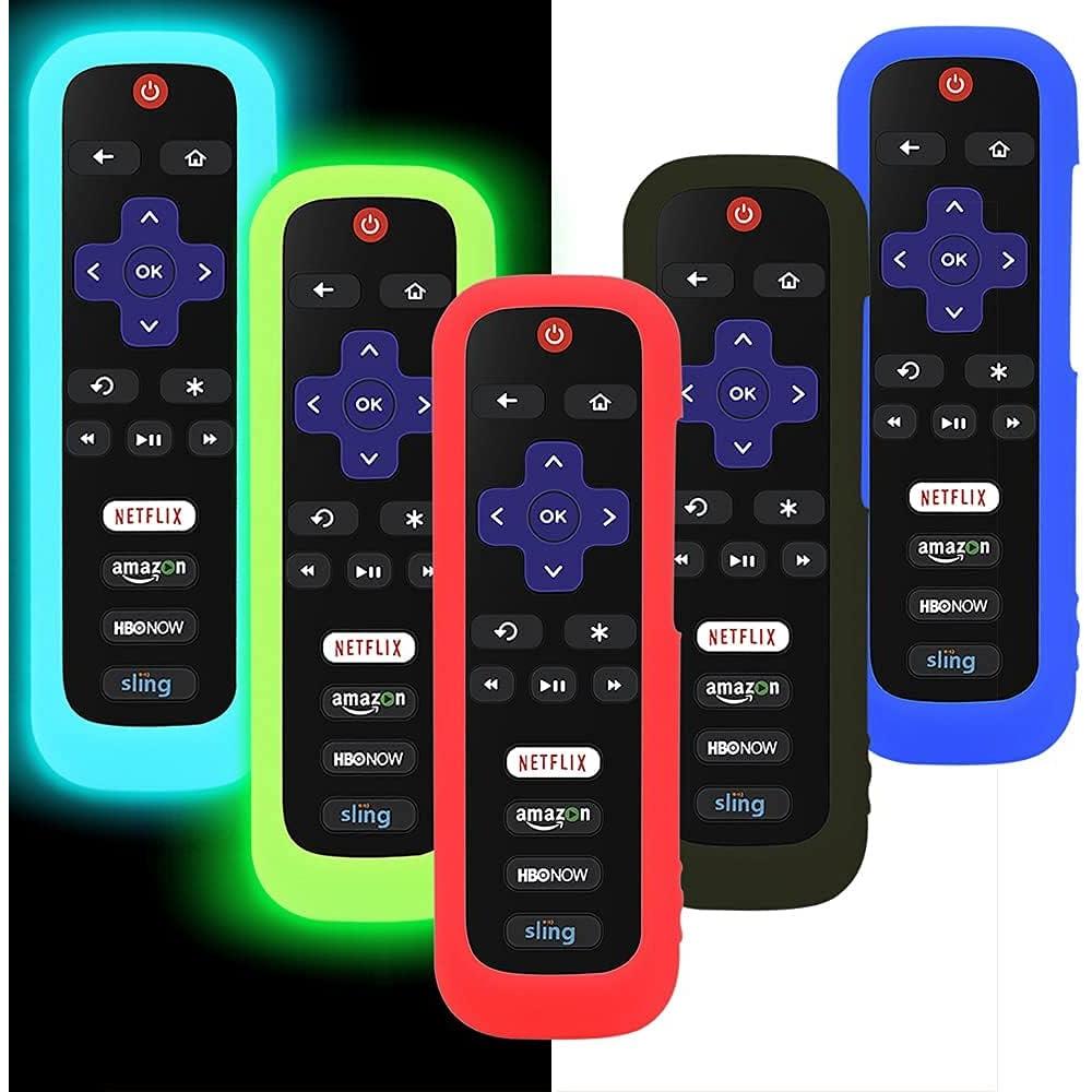 Paquete de 5 fundas de silicona para control remoto Roku