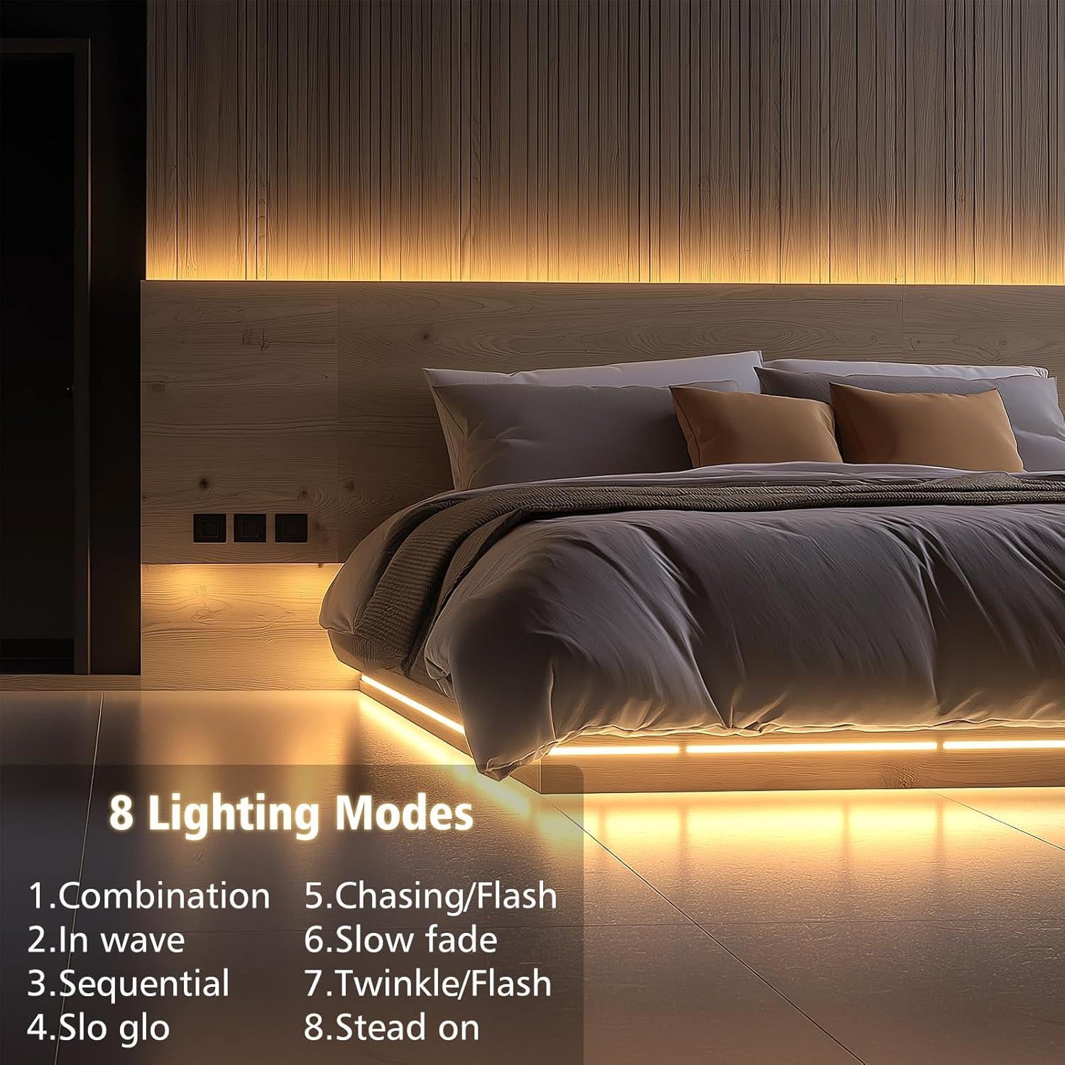 Tira de luces LED Echosari 1.0m 2700K con control remoto