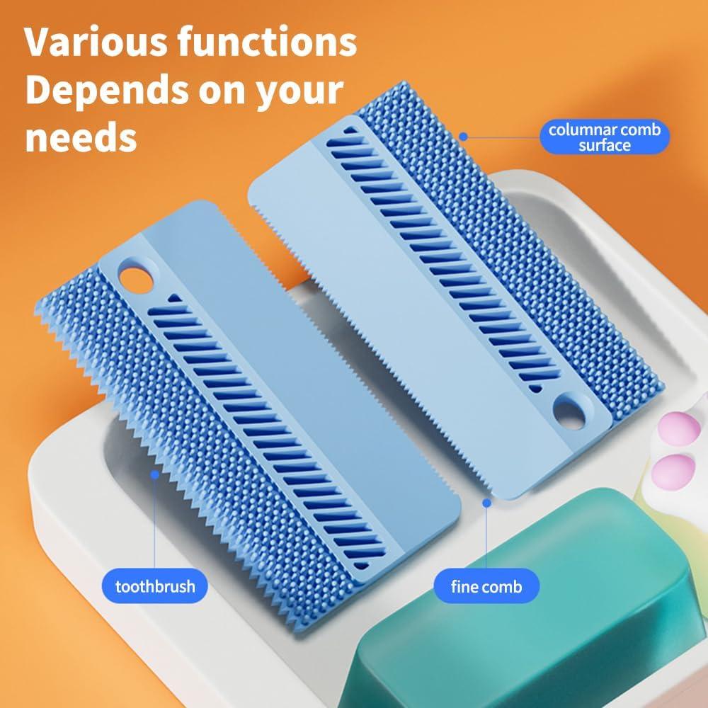 Cepillo Eliminador de Pelusa BJGZ-HC Azul, 10x5cm, Reutilizable