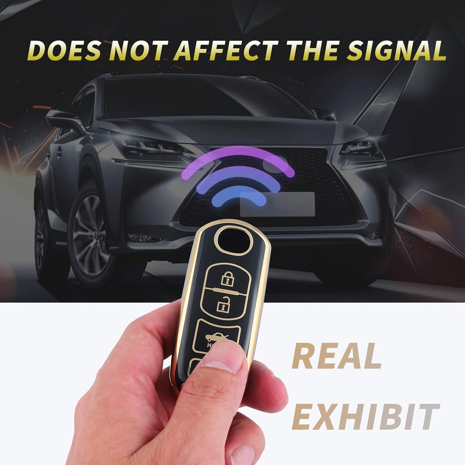 Cubierta de Llave Mazda 3 6 8 Miata CX-3 TPU 360 Grados