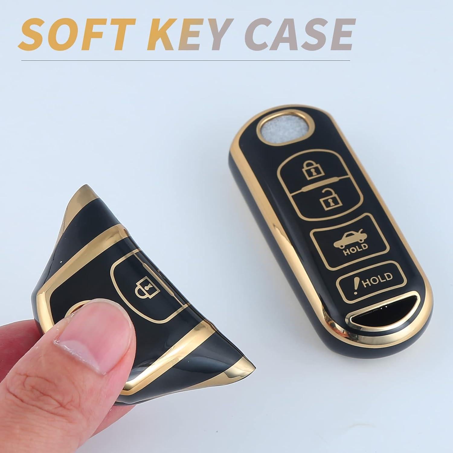 Cubierta de Llave Mazda 3 6 8 Miata CX-3 TPU 360 Grados