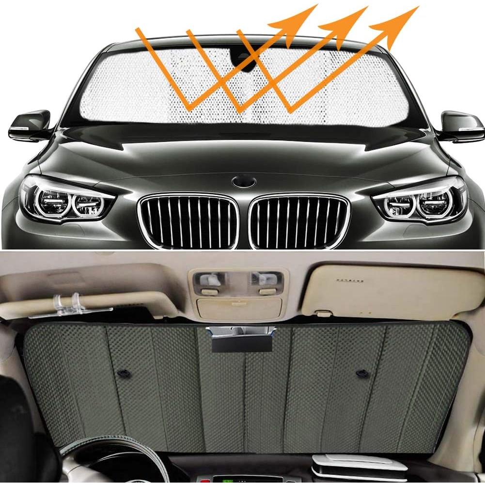 Parasol de Parabrisas Gran Anticuerpo Jumbo 139.7x69.9cm Negro