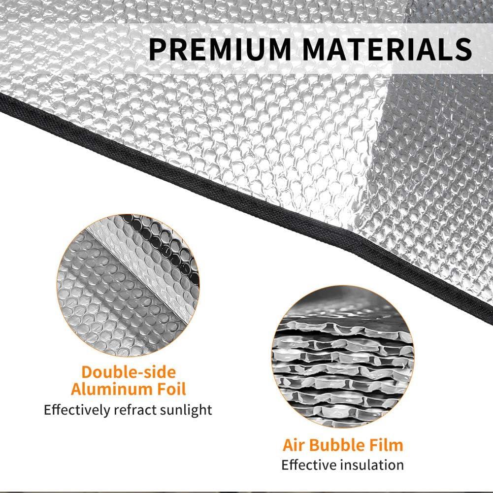 Parasol de Parabrisas Gran Anticuerpo Jumbo 139.7x69.9cm Negro