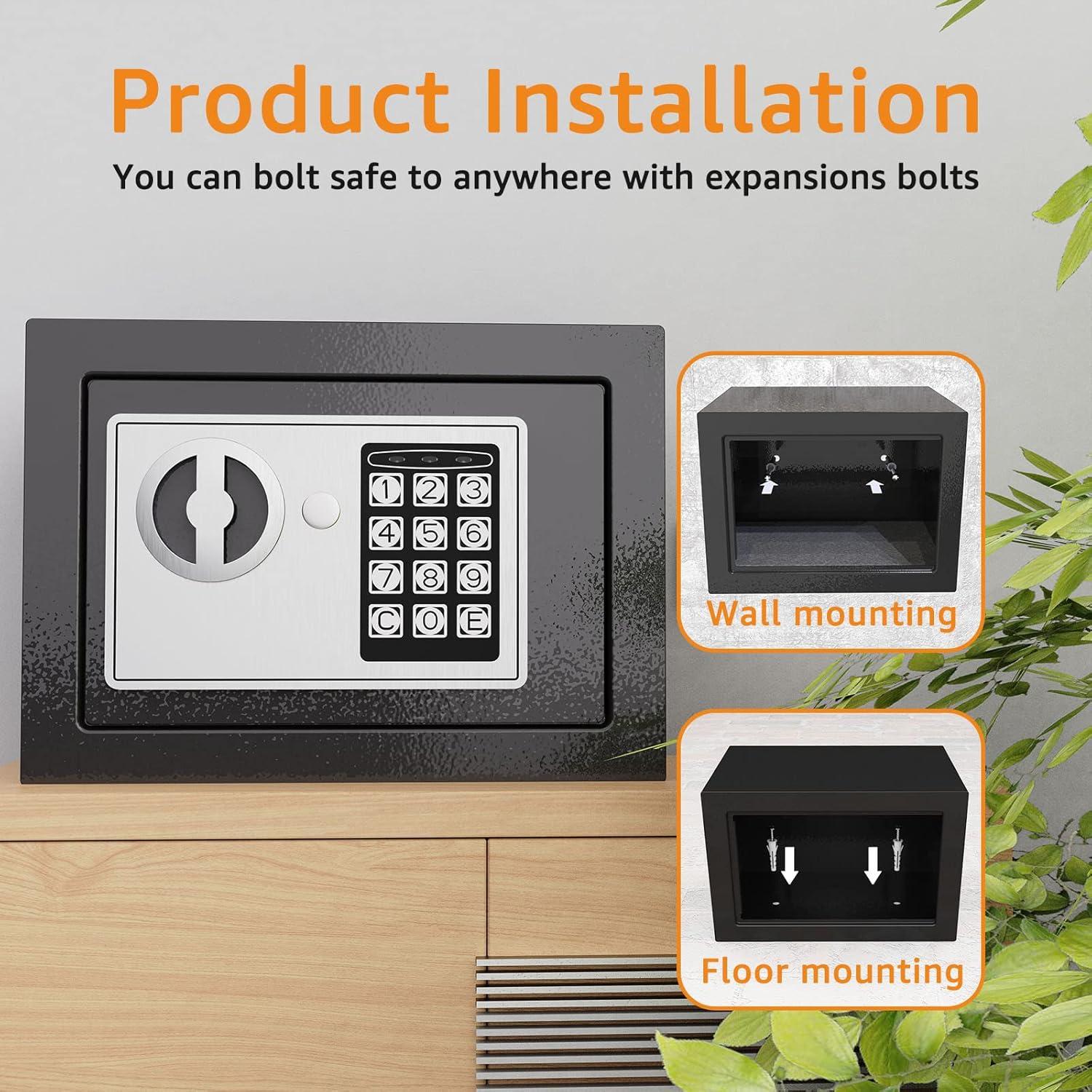 Caja Fuerte Digital Compacta GOLDENKEY 0.0085 m³ con Llave