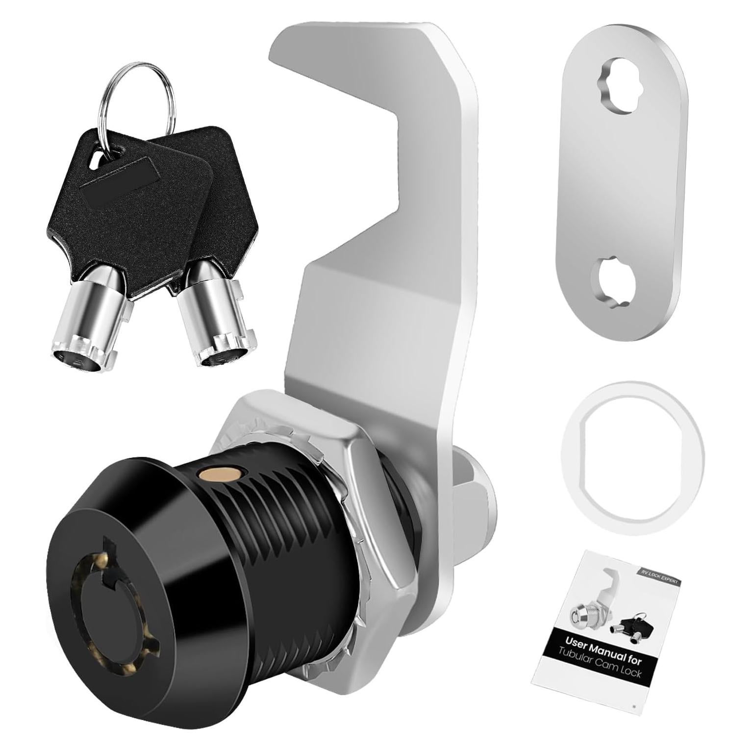 Cerradura de Caja de Herramientas Cylinnda Negra con Llaves 16mm