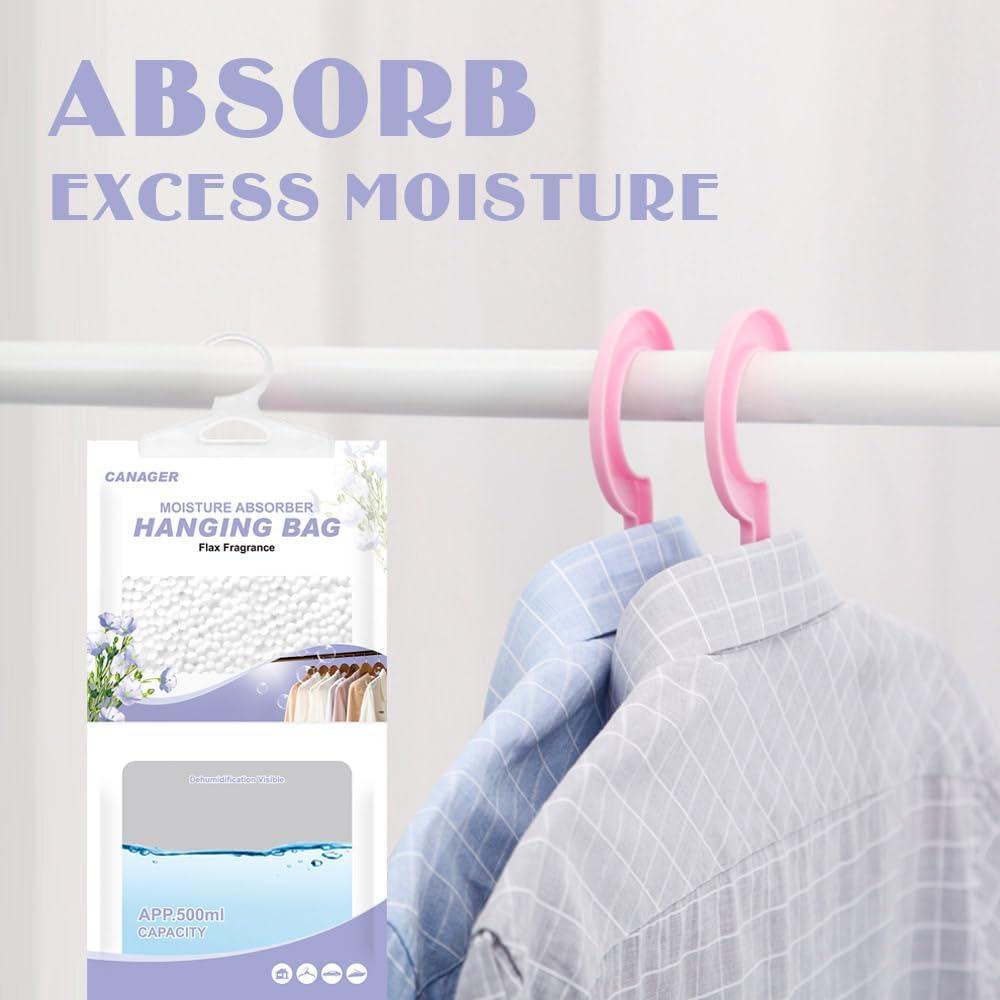 Absorbente de Humedad Colgante CANAGER, 8 Bolsas Deshidratantes