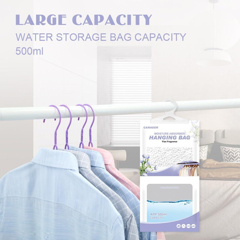 Absorbente de Humedad Colgante CANAGER, 8 Bolsas Deshidratantes