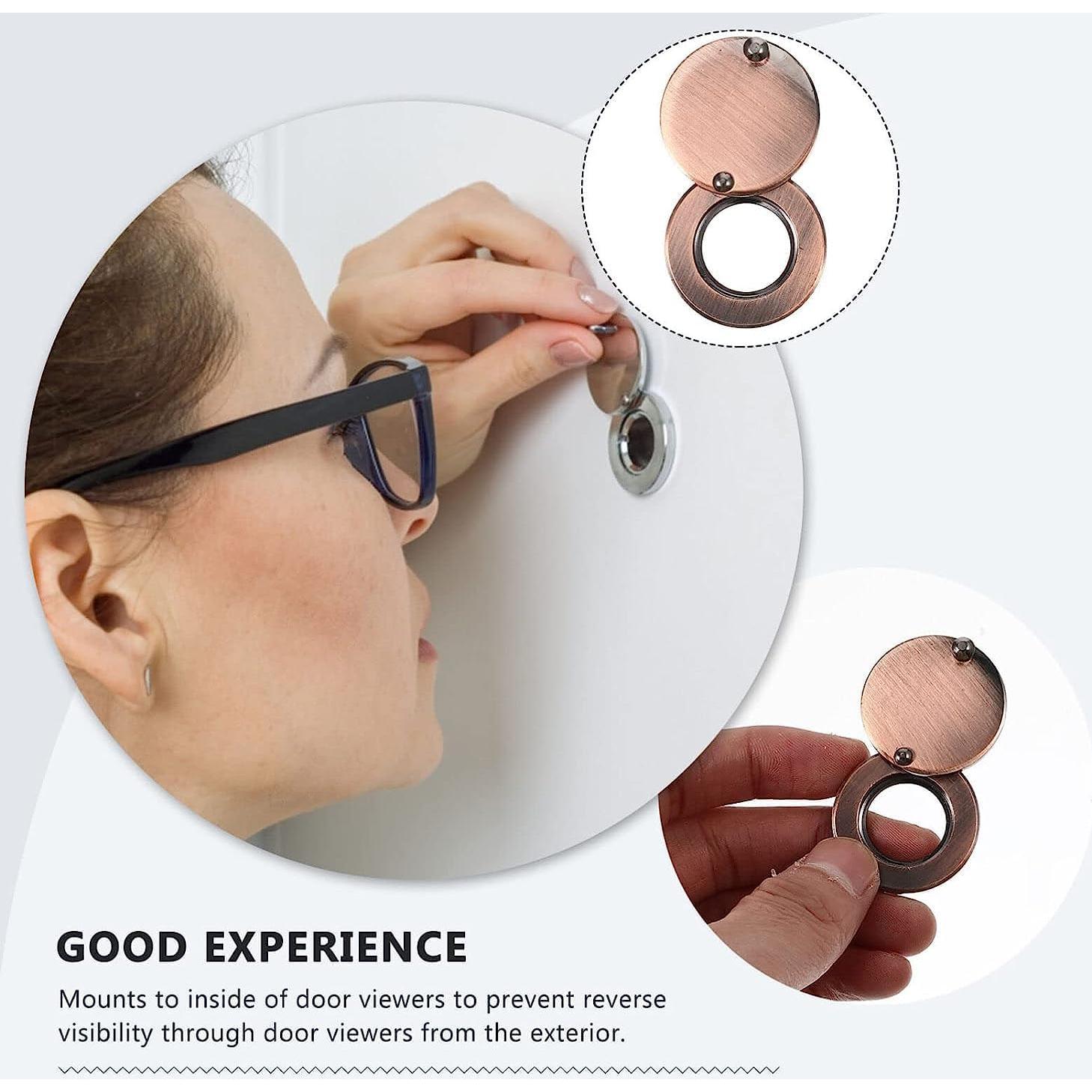 Cubierta de Mirilla Fanshuge Negro Mate - Protección Privacidad