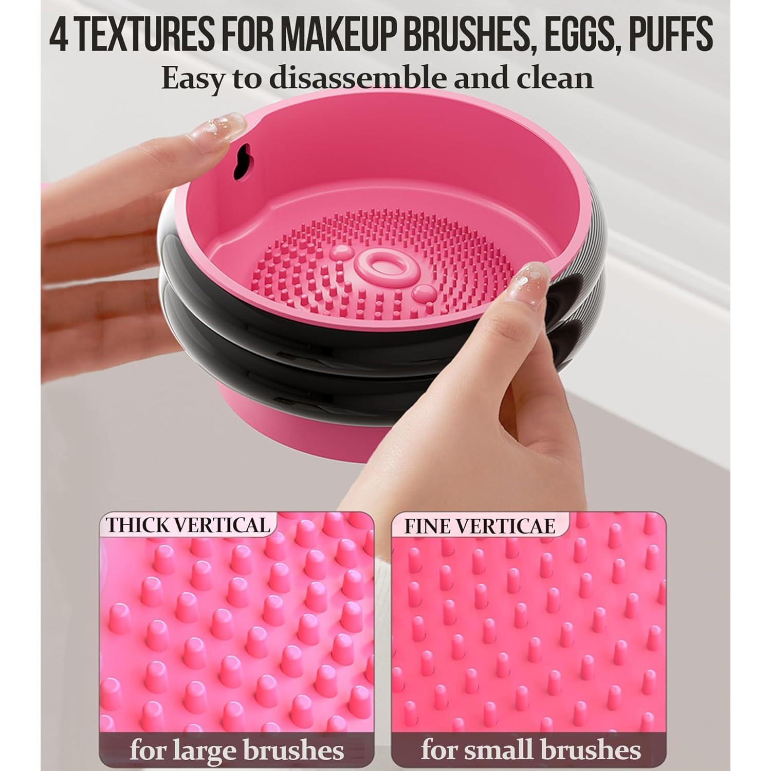 Soporte para Brochas de Maquillaje TIMISTARS 3 en 1 Silicona