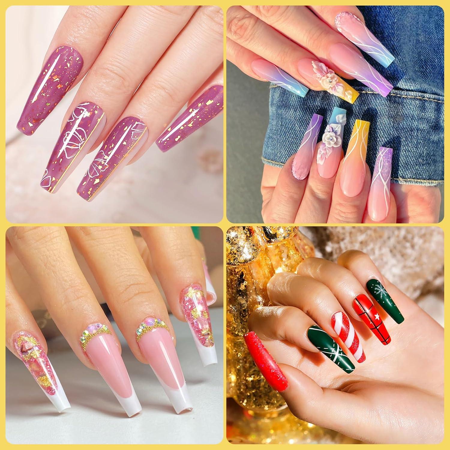 Kit de Consejos de Uñas Acrílicas Yokilly 1000 PCS con Pegamento