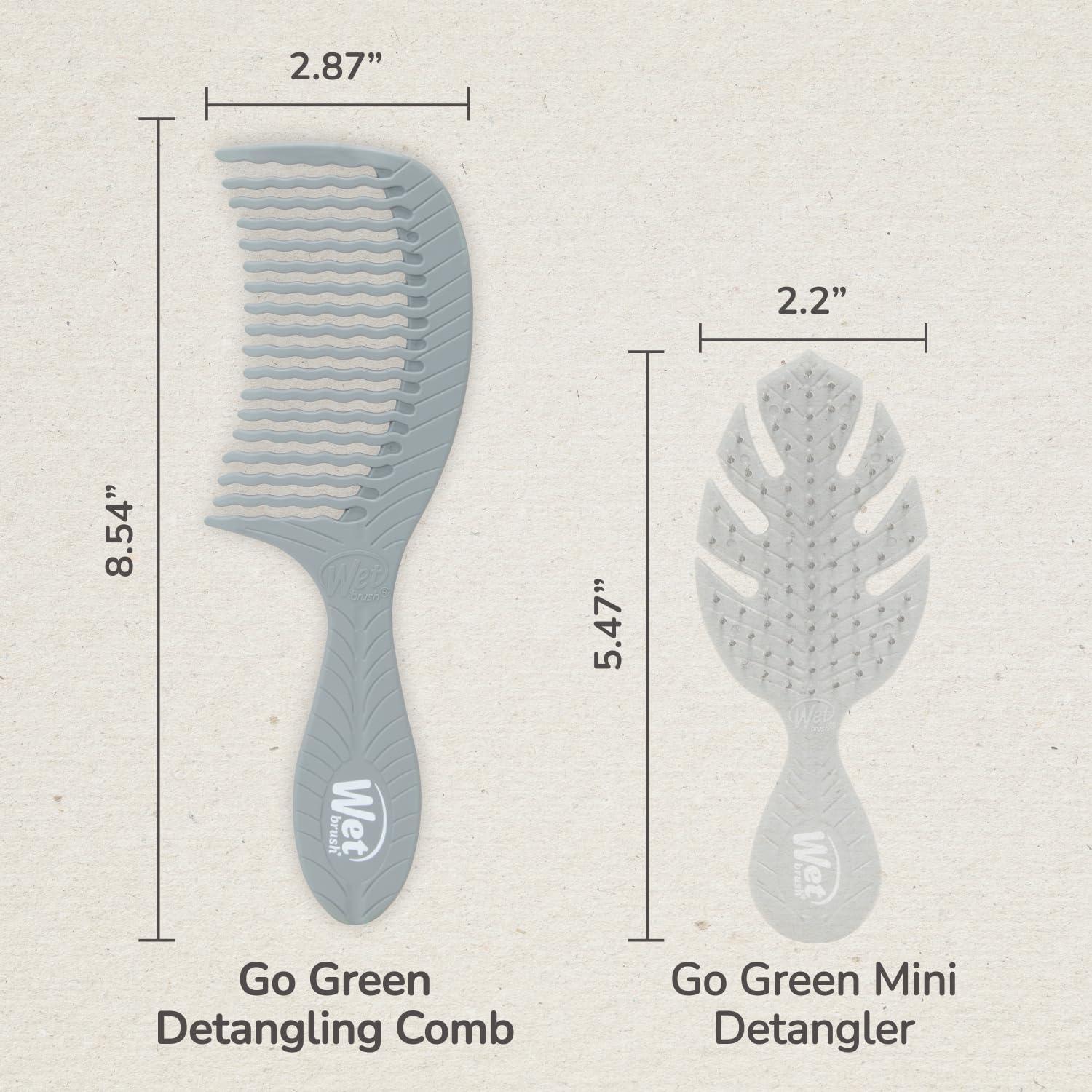 Peine Desenredante Wet Brush Go Green - Carbón WaveTooth 1 Unidad