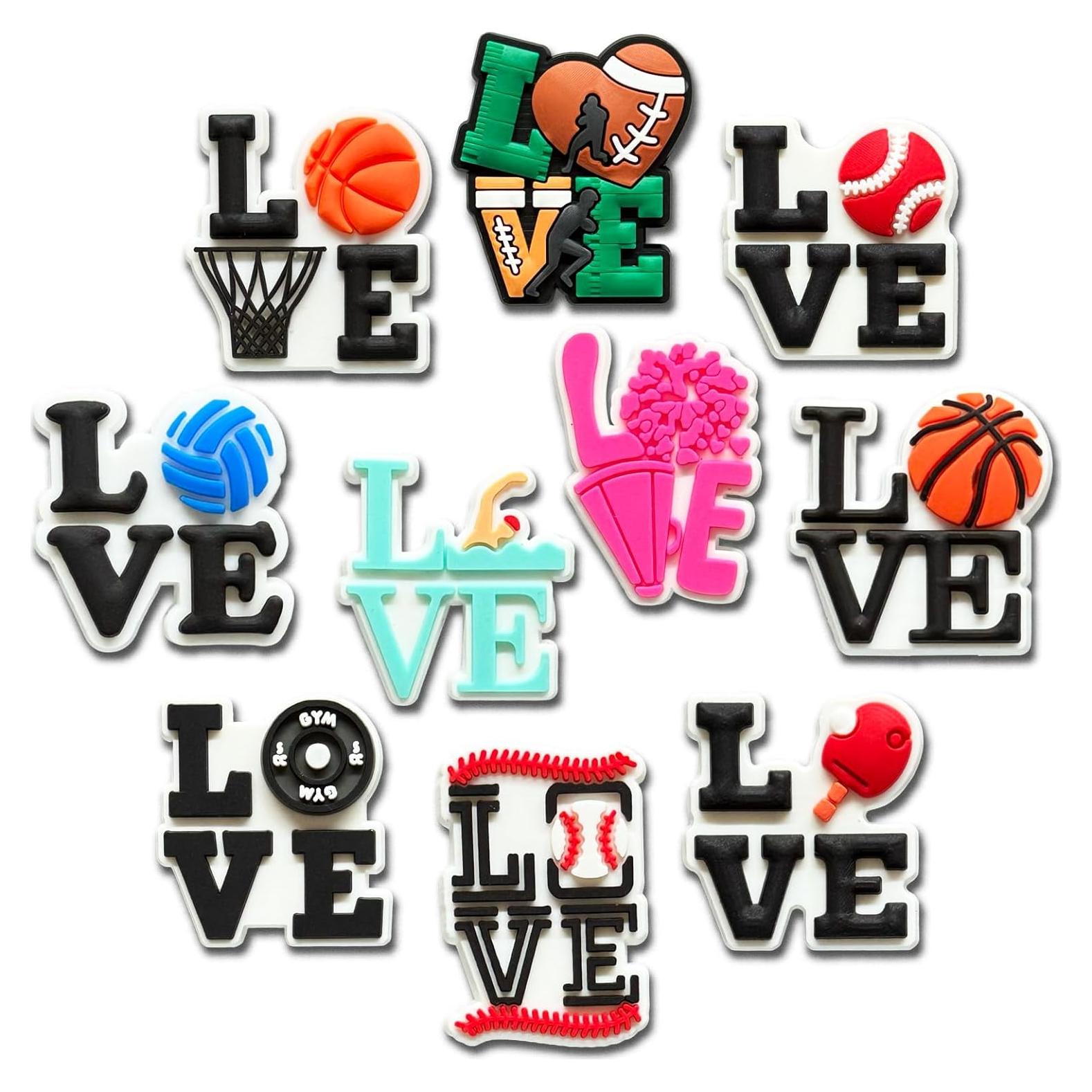 Sports Ball Kapybara Flame Shoe Decoration Charms for Croc Clog, Cute Charms Accessories for Adults