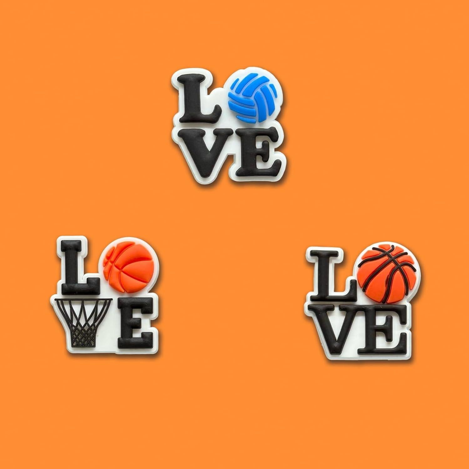 Sports Ball Kapybara Flame Shoe Decoration Charms for Croc Clog, Cute Charms Accessories for Adults