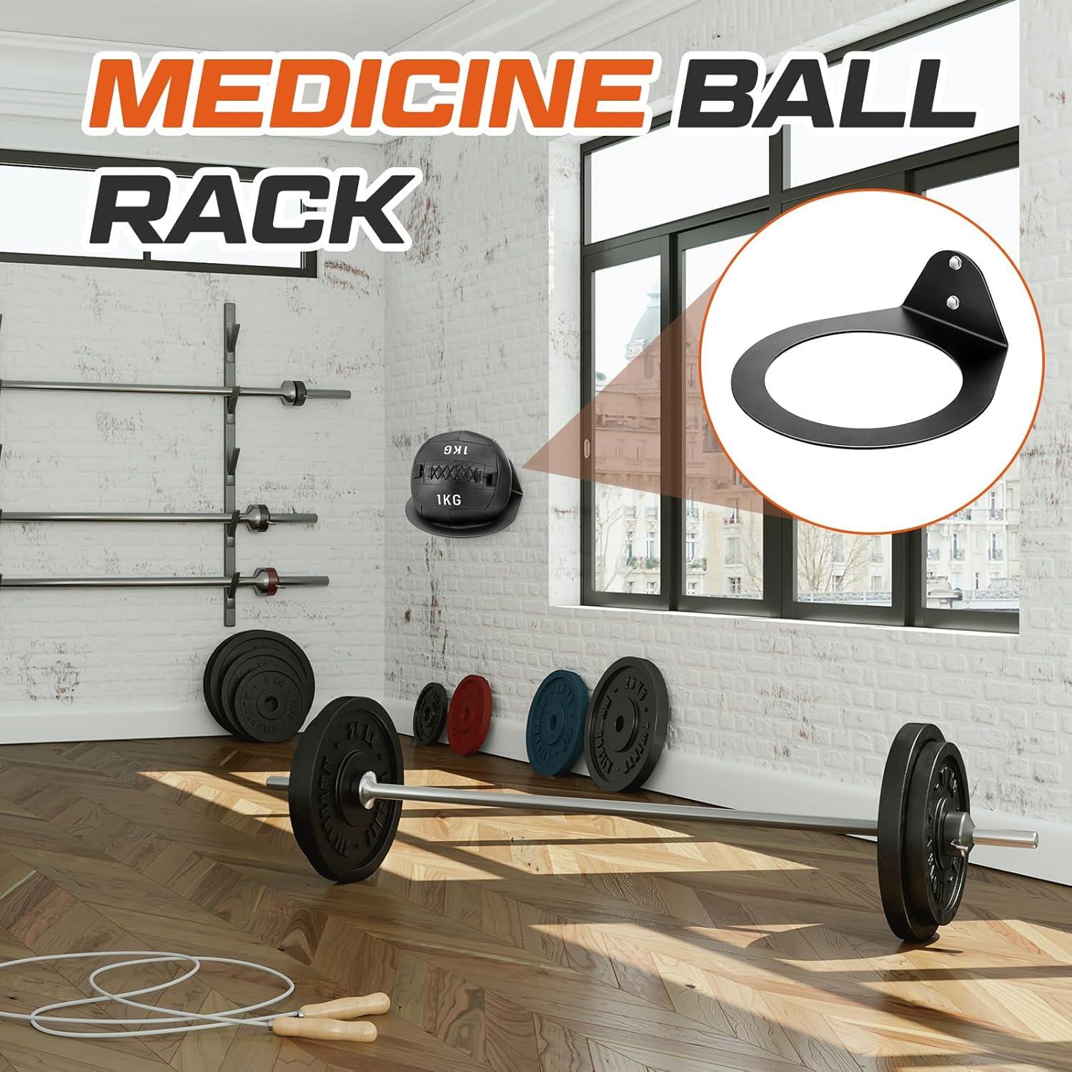 Soporte de Pared para Balones Medicinales Gisafai 30.5 cm