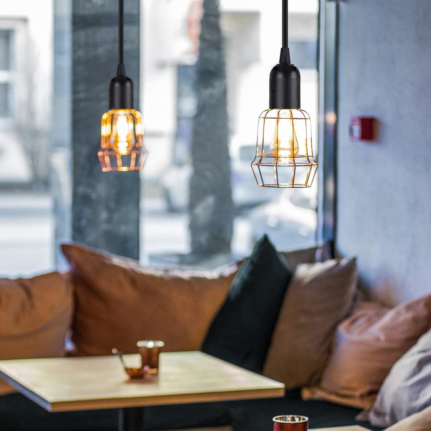 Cable de Luz Colgante Simple Deluxe 6.1m E26 con Interruptor