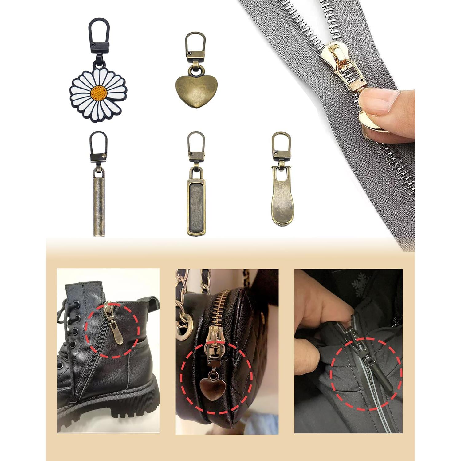 20 Tiradores de Cremallera Universal CUNSWEN 5 Colores