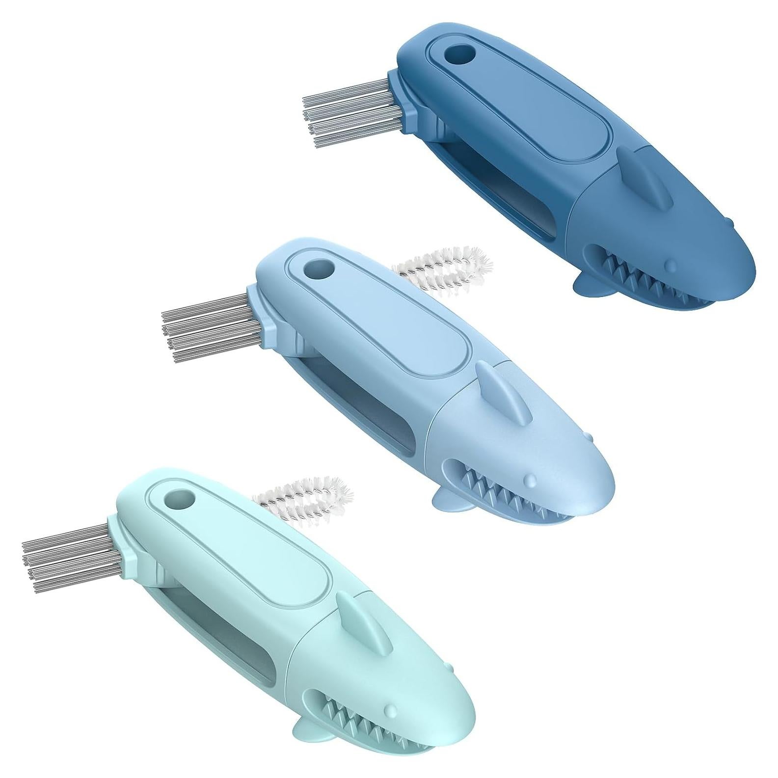 Juego de cepillos de limpieza 3 en 1 TQRR - Azul
