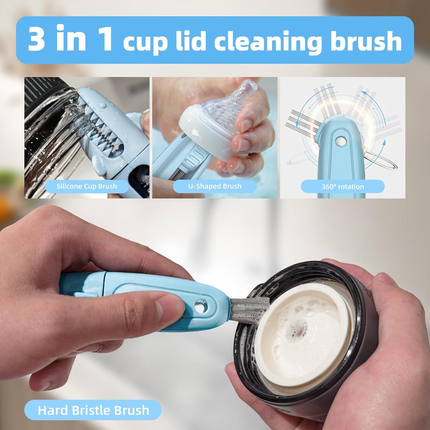 Juego de cepillos de limpieza 3 en 1 TQRR - Azul