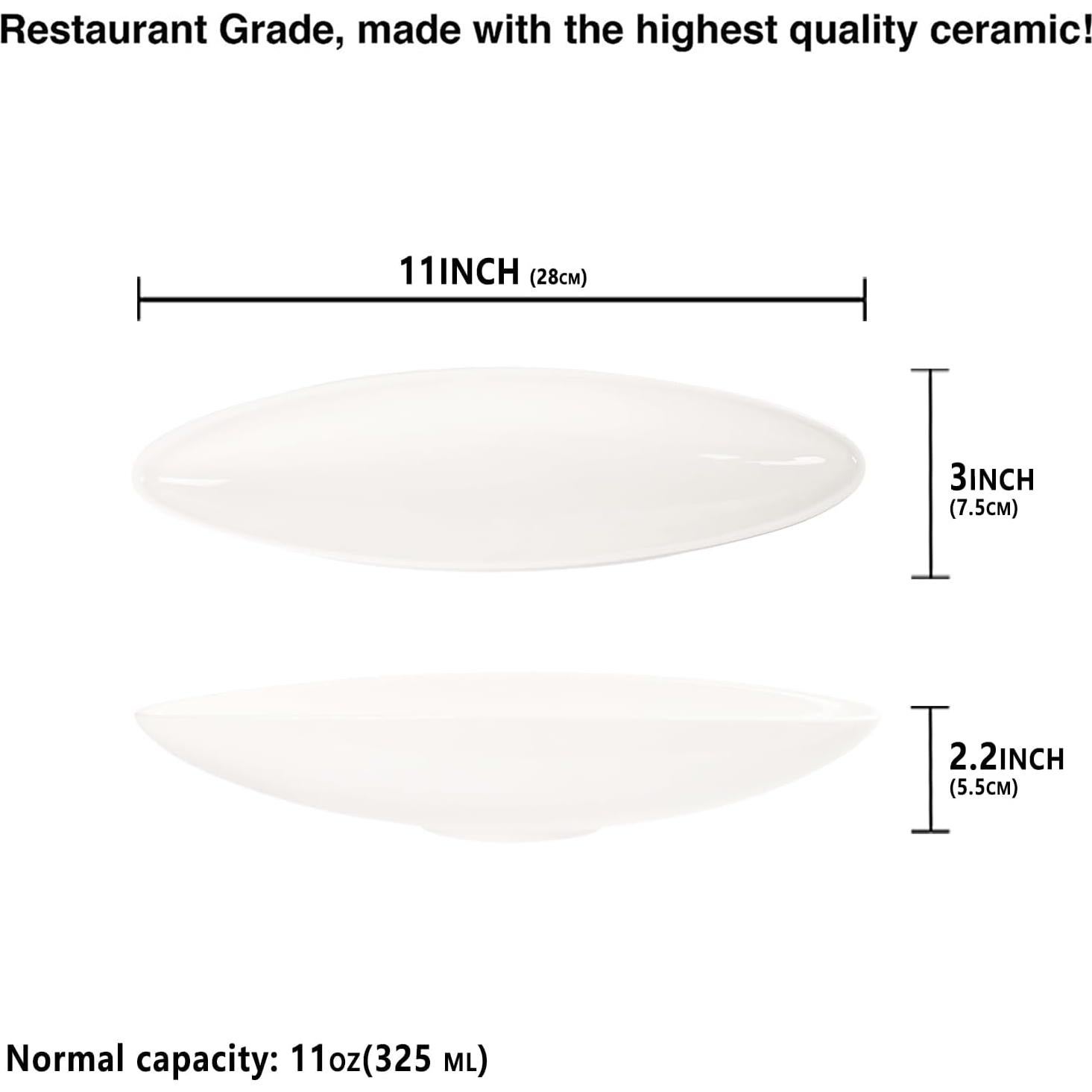 Set de 4 Platos de Cerámica para Mazorca 28 cm LIUYWYHCF