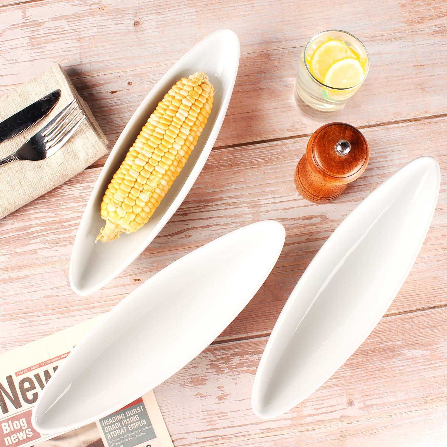 Set de 4 Platos de Cerámica para Mazorca 28 cm LIUYWYHCF