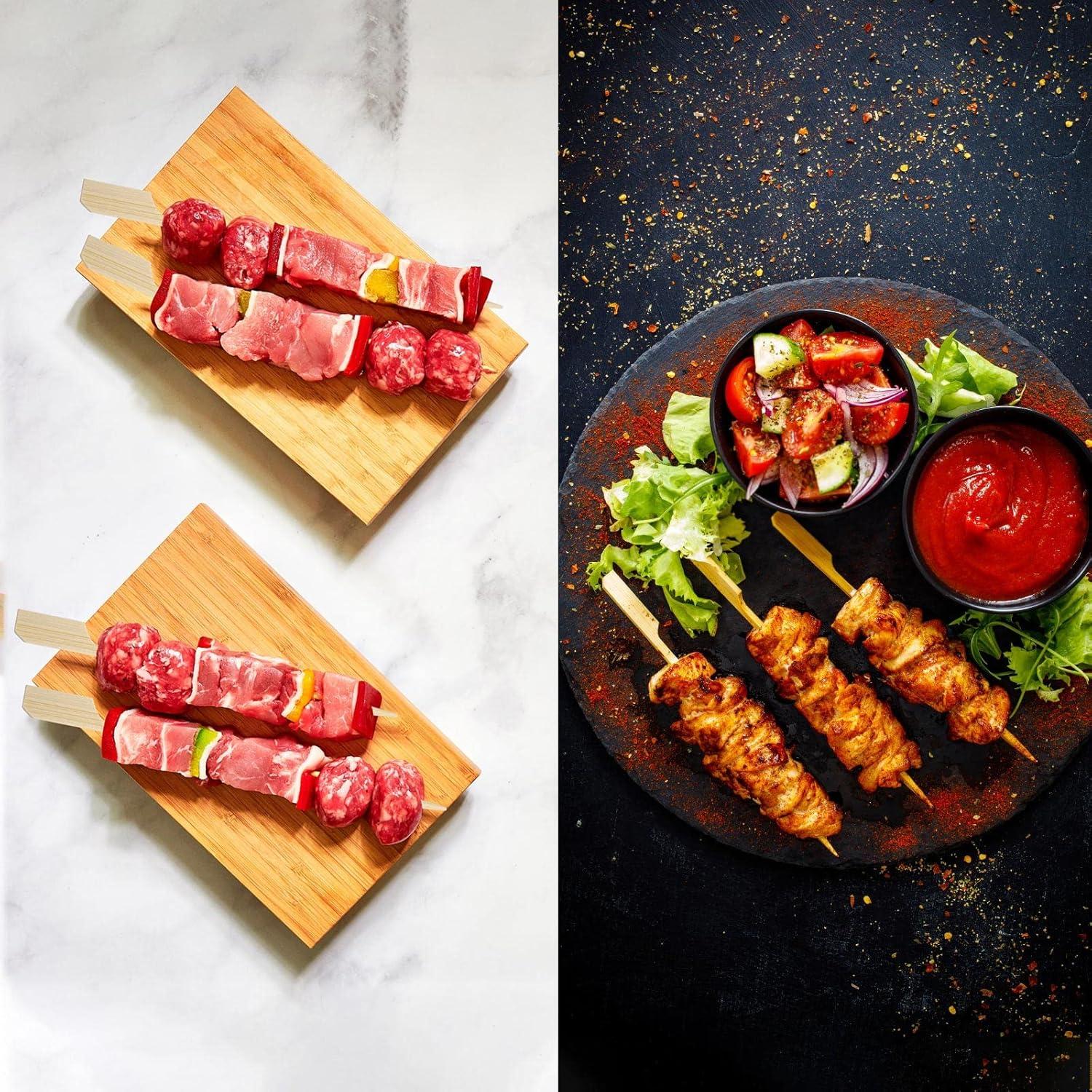 200 Palillos de Bambú 8.89 cm para Aperitivos y Cócteles