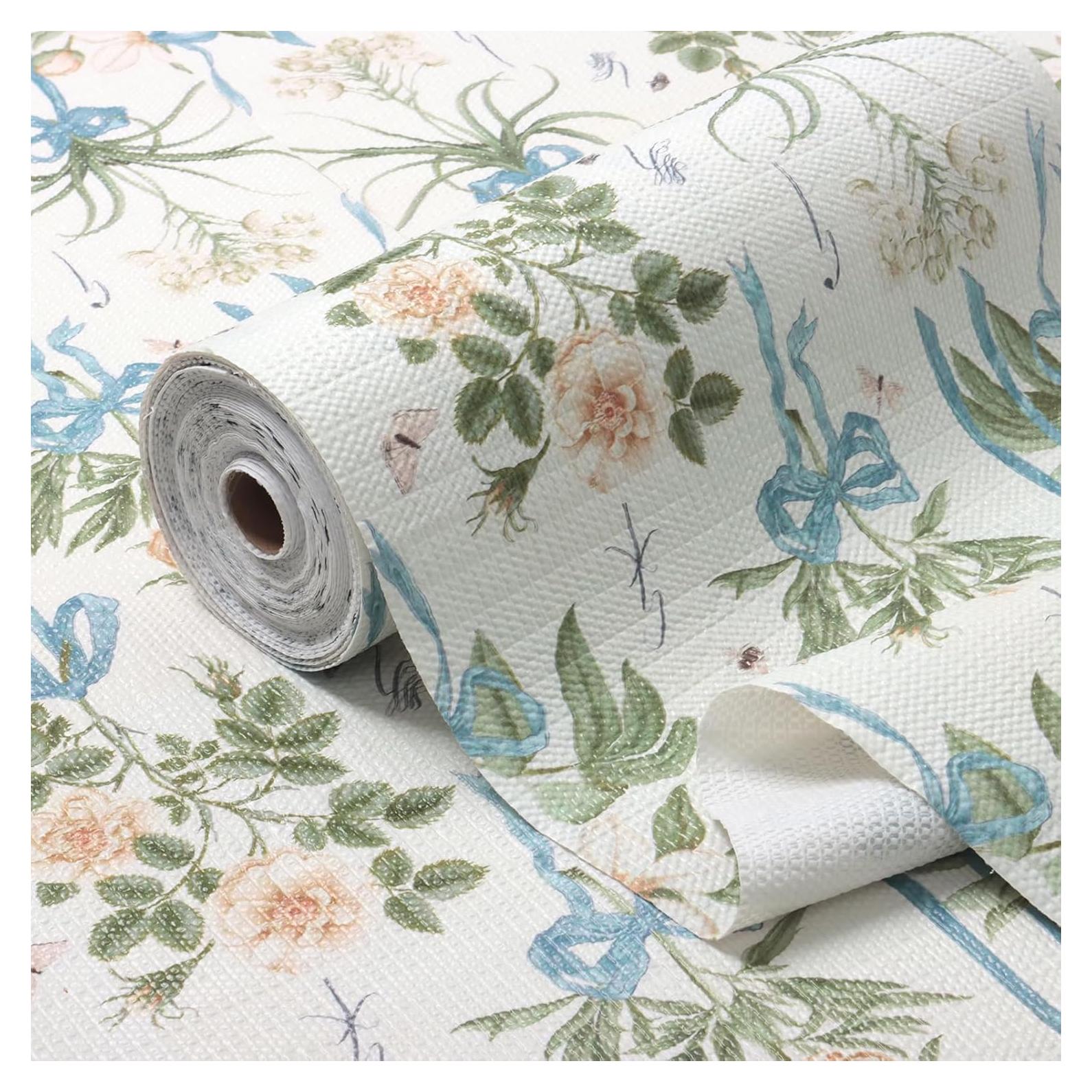 Forro de Estante Floral Tatyanna 30.48CM x 3.05M Antideslizante