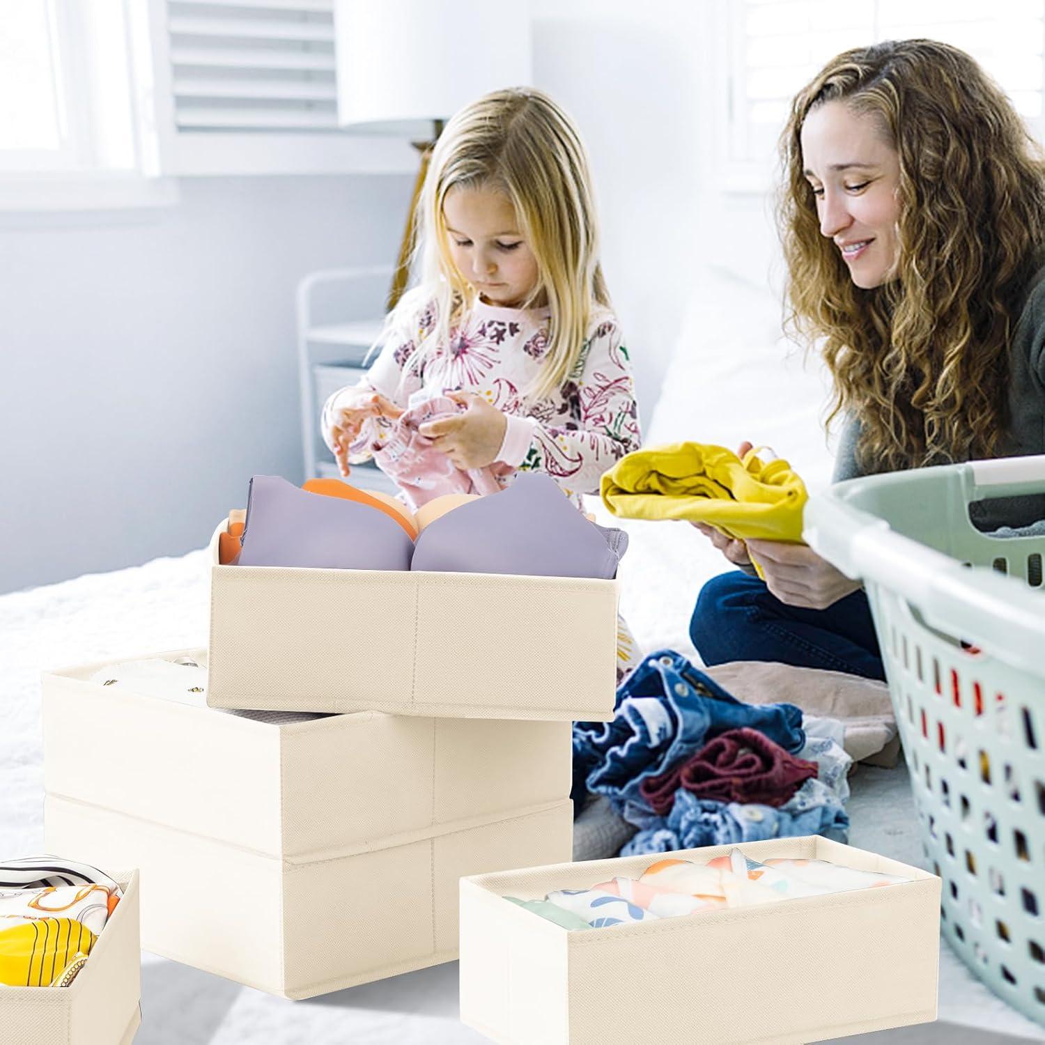 Organizador de Cajones Criusia 12 Paquete Beige - Almacenamiento Ropa Bebé