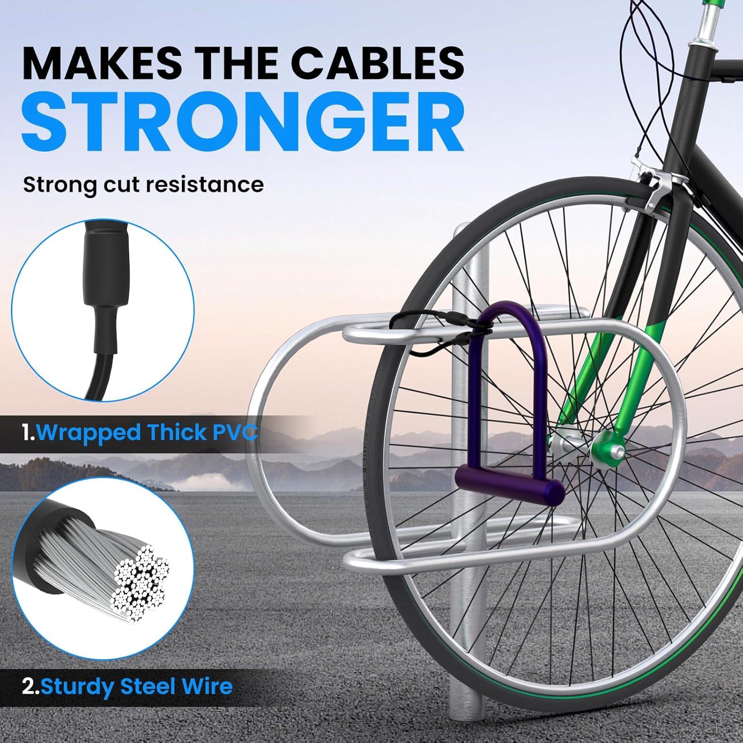 Cables de Seguridad de Acero Inoxidable SDTC Tech 4 Piezas 30.48cm