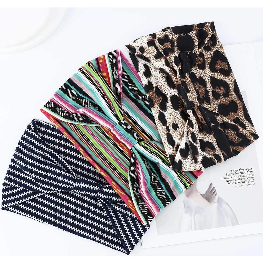 Diademas Turbante Boho GORTIN 3 Pcs Suaves y Elásticas