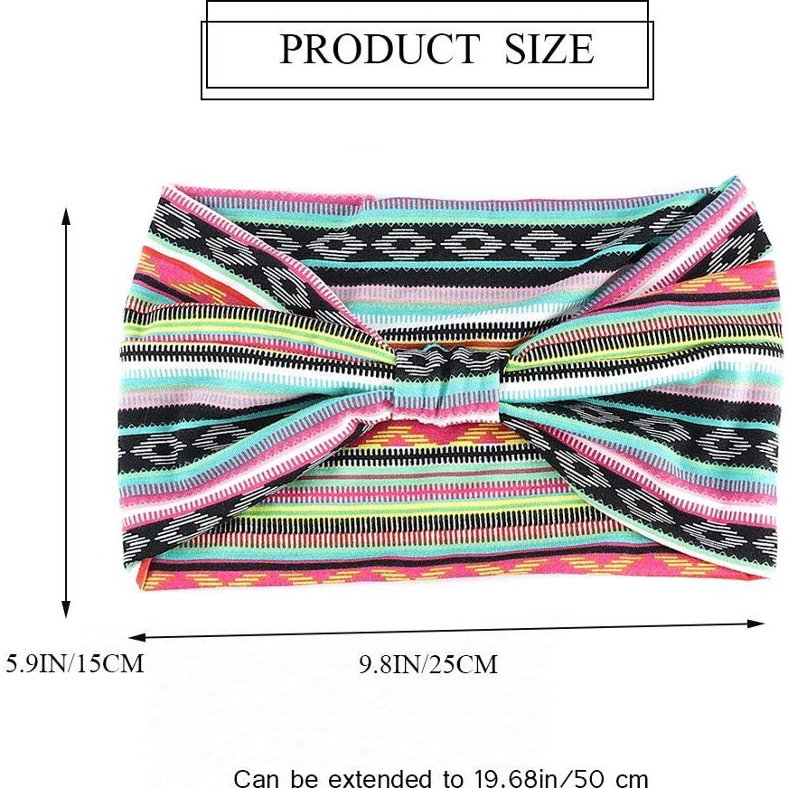 Diademas Turbante Boho GORTIN 3 Pcs Suaves y Elásticas