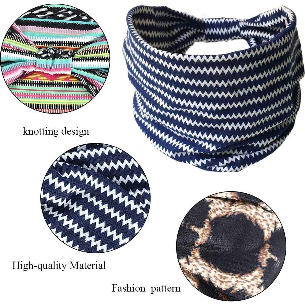 Diademas Turbante Boho GORTIN 3 Pcs Suaves y Elásticas