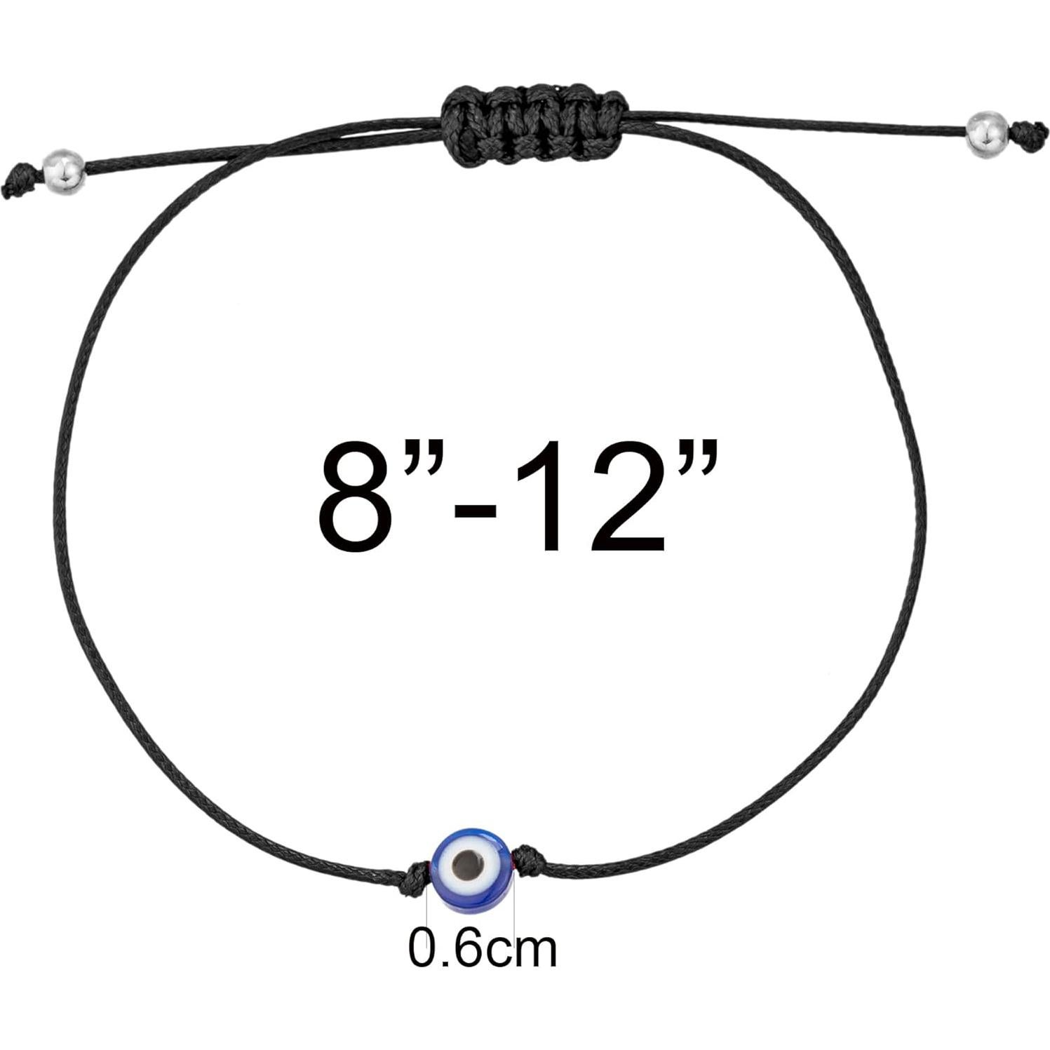 Pulsera de Tobillo Evil Eye Kelistom Ajustable Impermeable