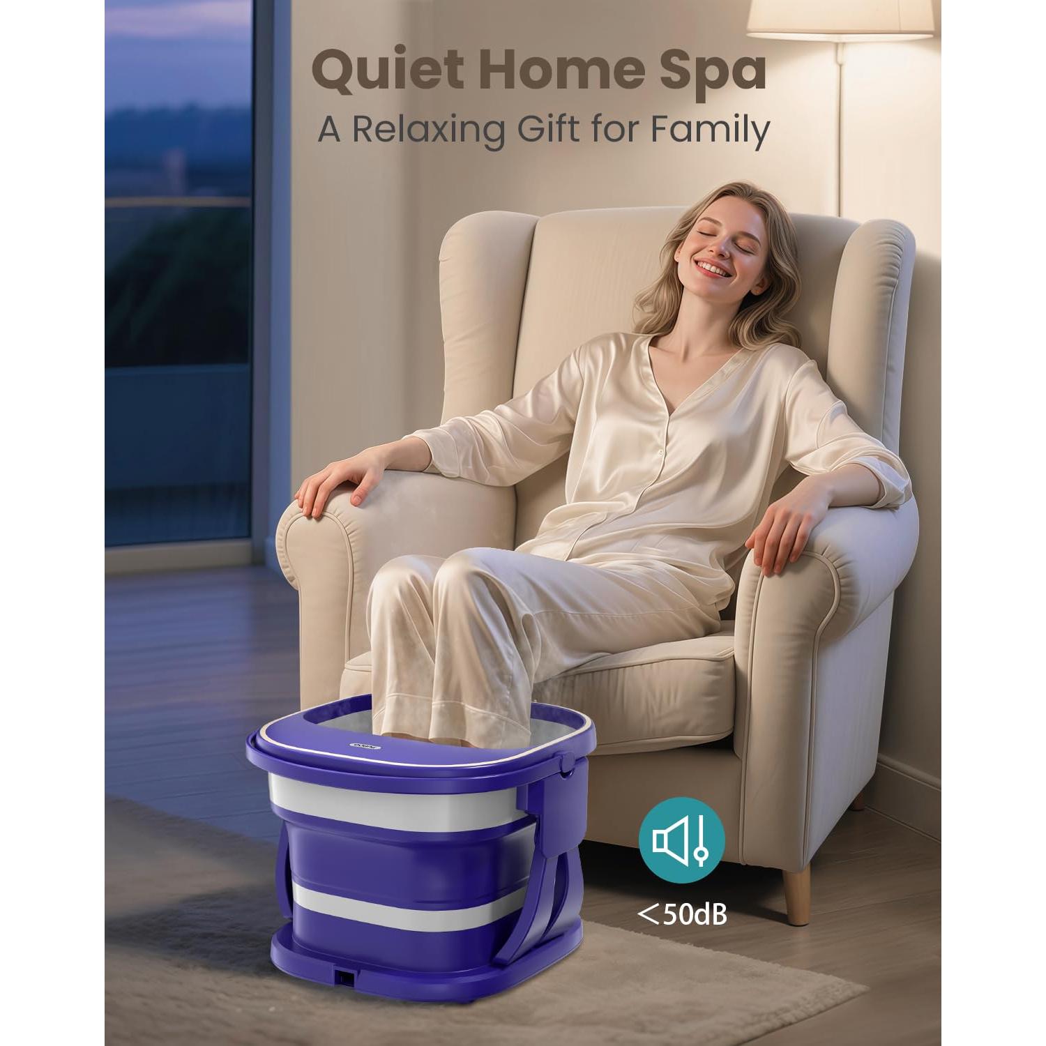 Masajeador de pies eléctrico Puboo con control remoto y calor