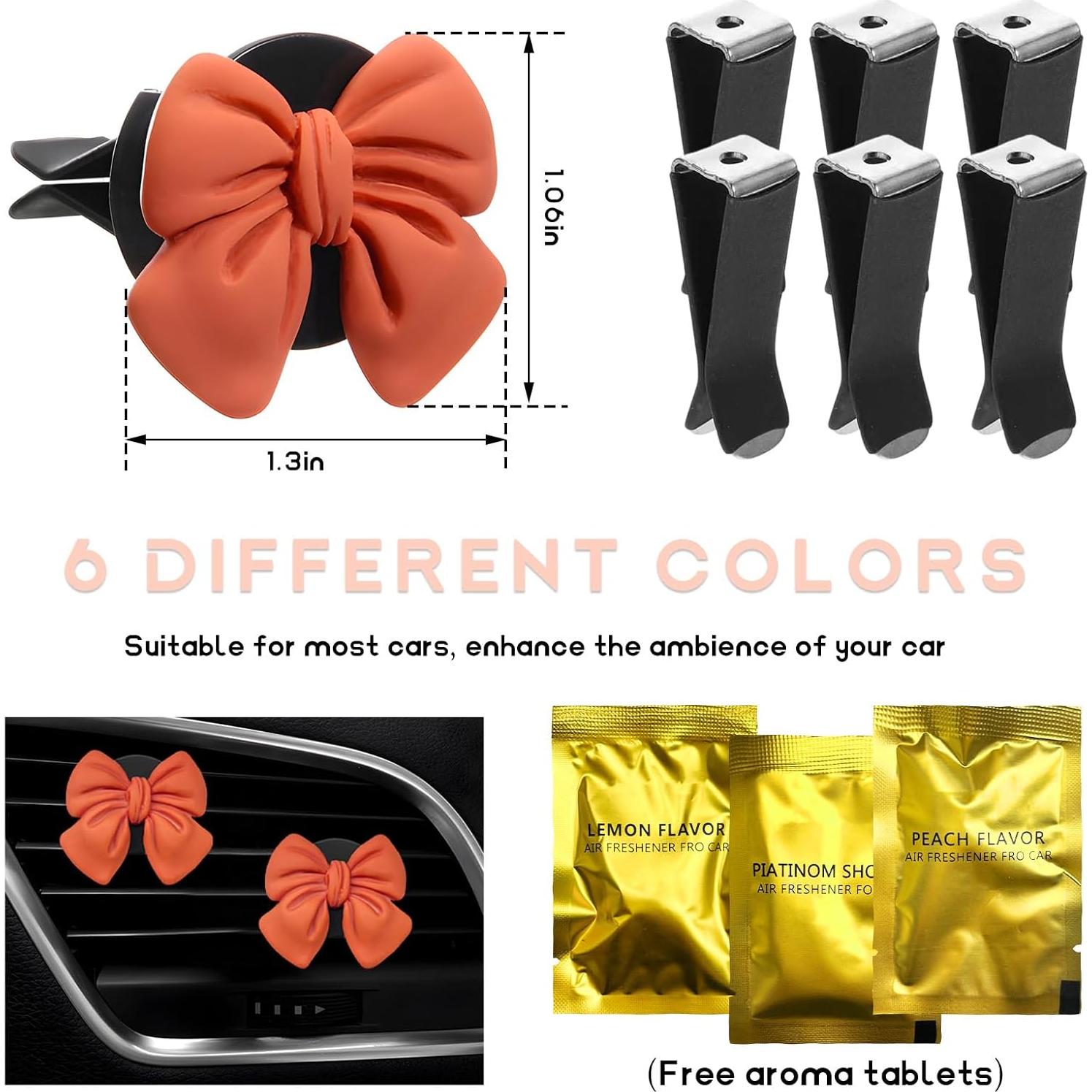 Ambientador de Auto KVAEY 9 PCS Lazo Rosa Universal Aromático