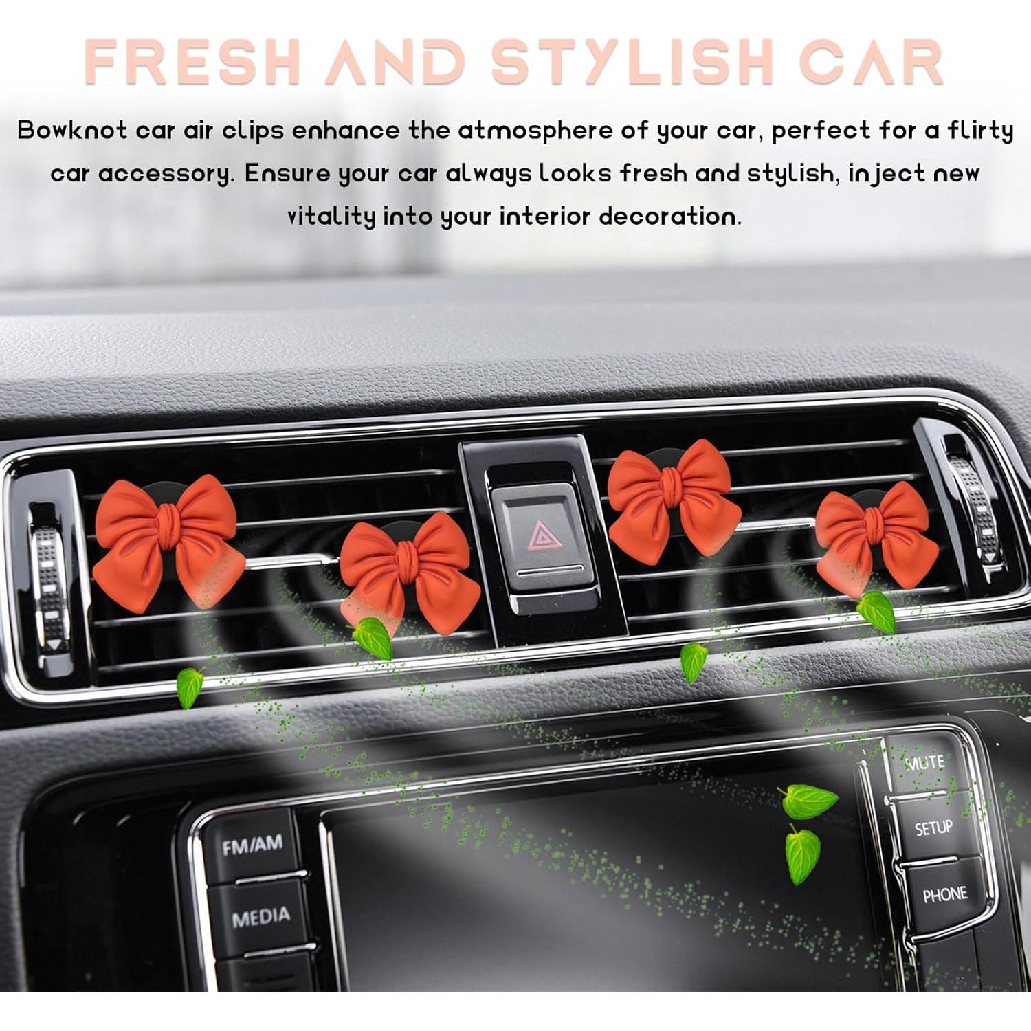 Ambientador de Auto KVAEY 9 PCS Lazo Rosa Universal Aromático