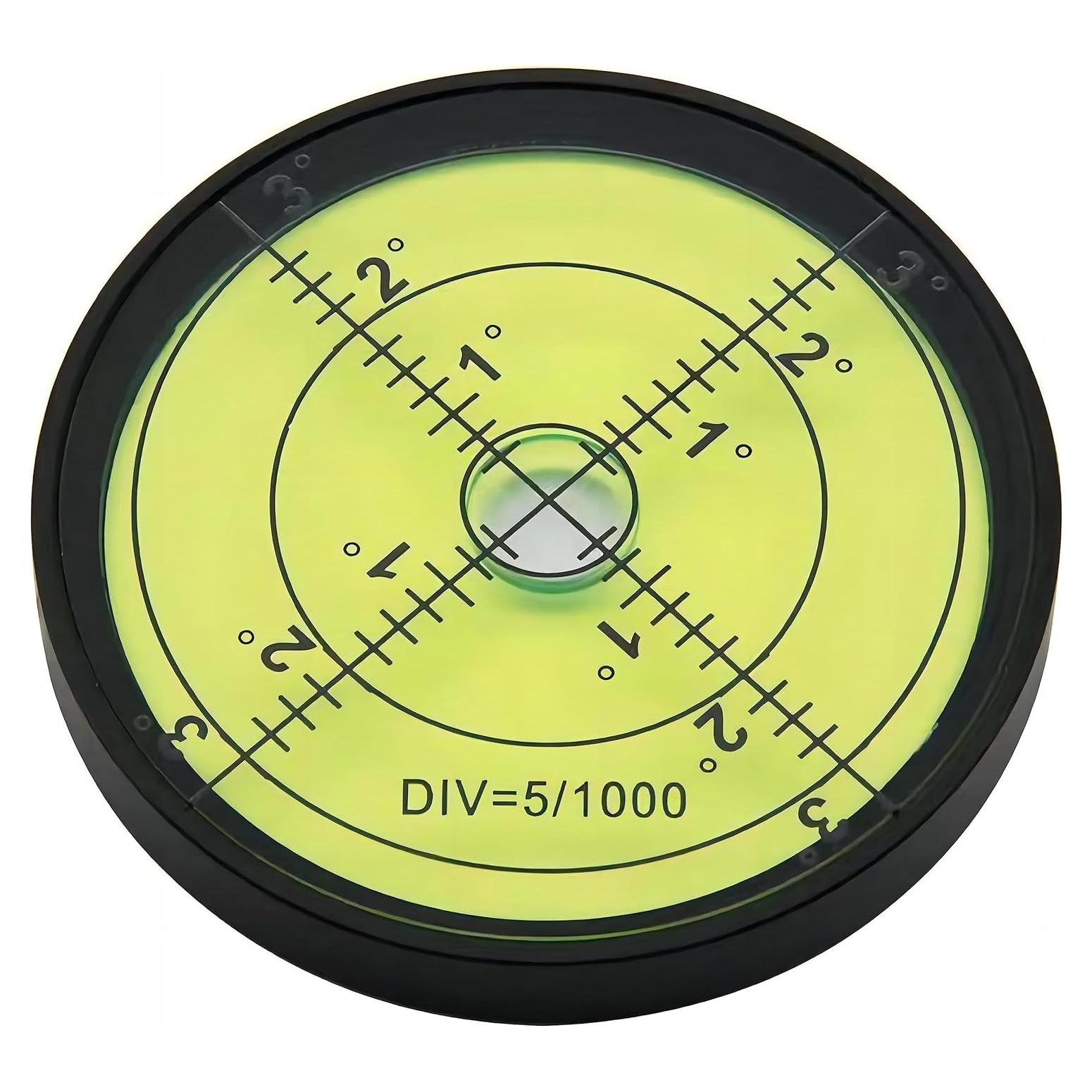 Nivel Burbuja Circular BUBLEVL 60mm Alta Precisión 15'/2mm