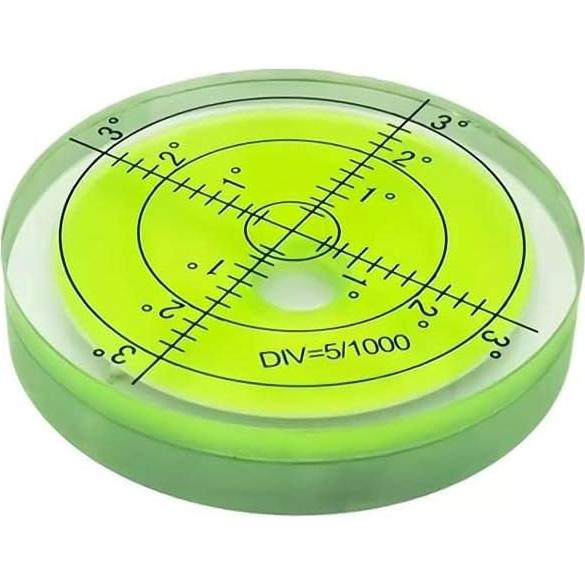 Nivel Burbuja Circular BUBLEVL 60mm Alta Precisión 15'/2mm