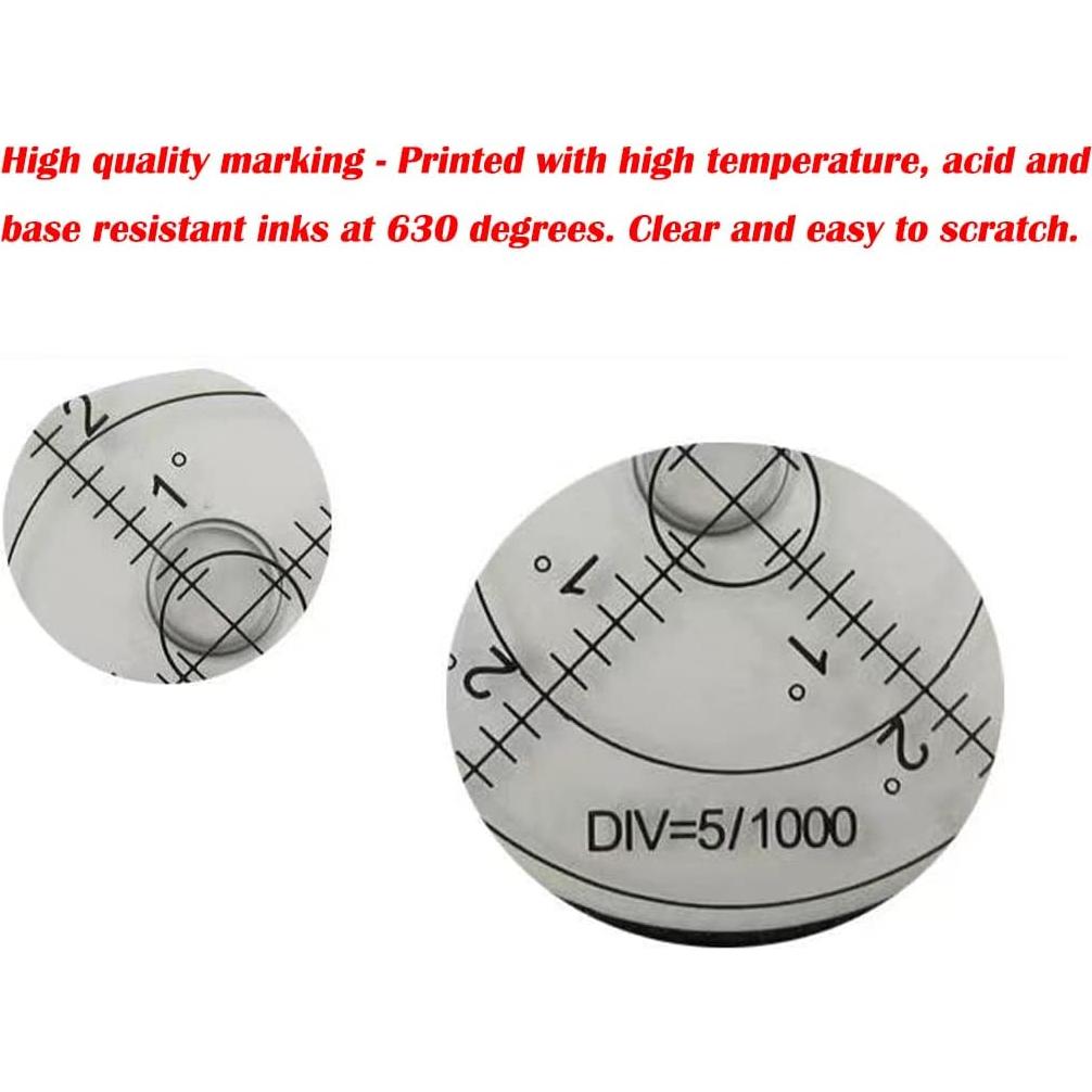 Nivel Burbuja Circular BUBLEVL 60mm Alta Precisión 15'/2mm