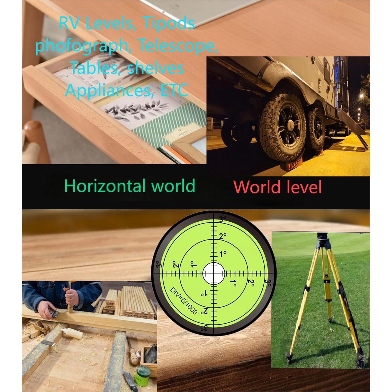 Nivel Burbuja Circular BUBLEVL 60mm Alta Precisión 15'/2mm