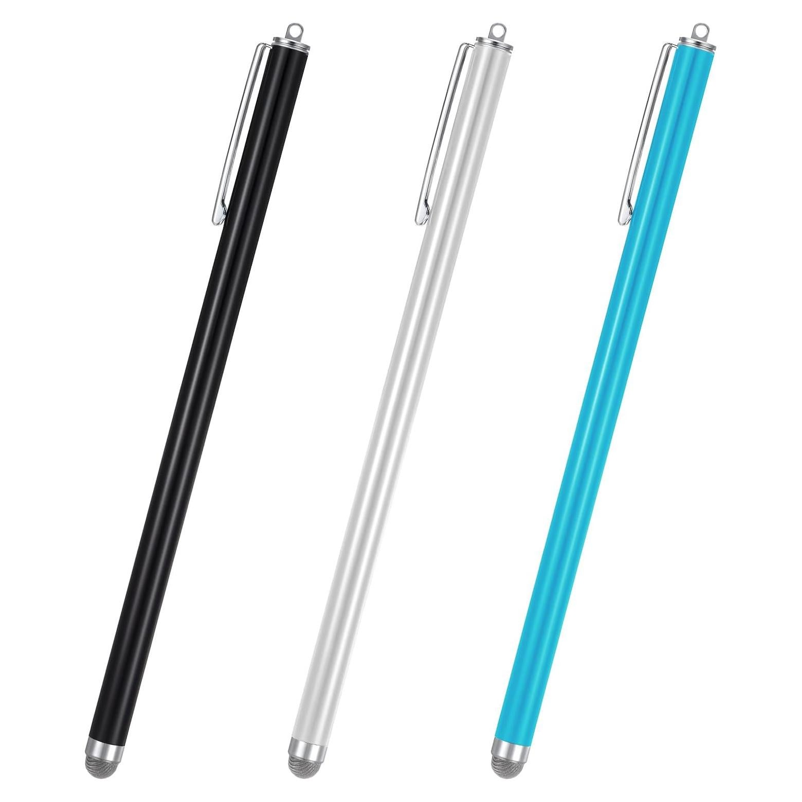 3 Stylus Pens JIEYAO Punta de Fibra Universal para Pantallas Táctiles