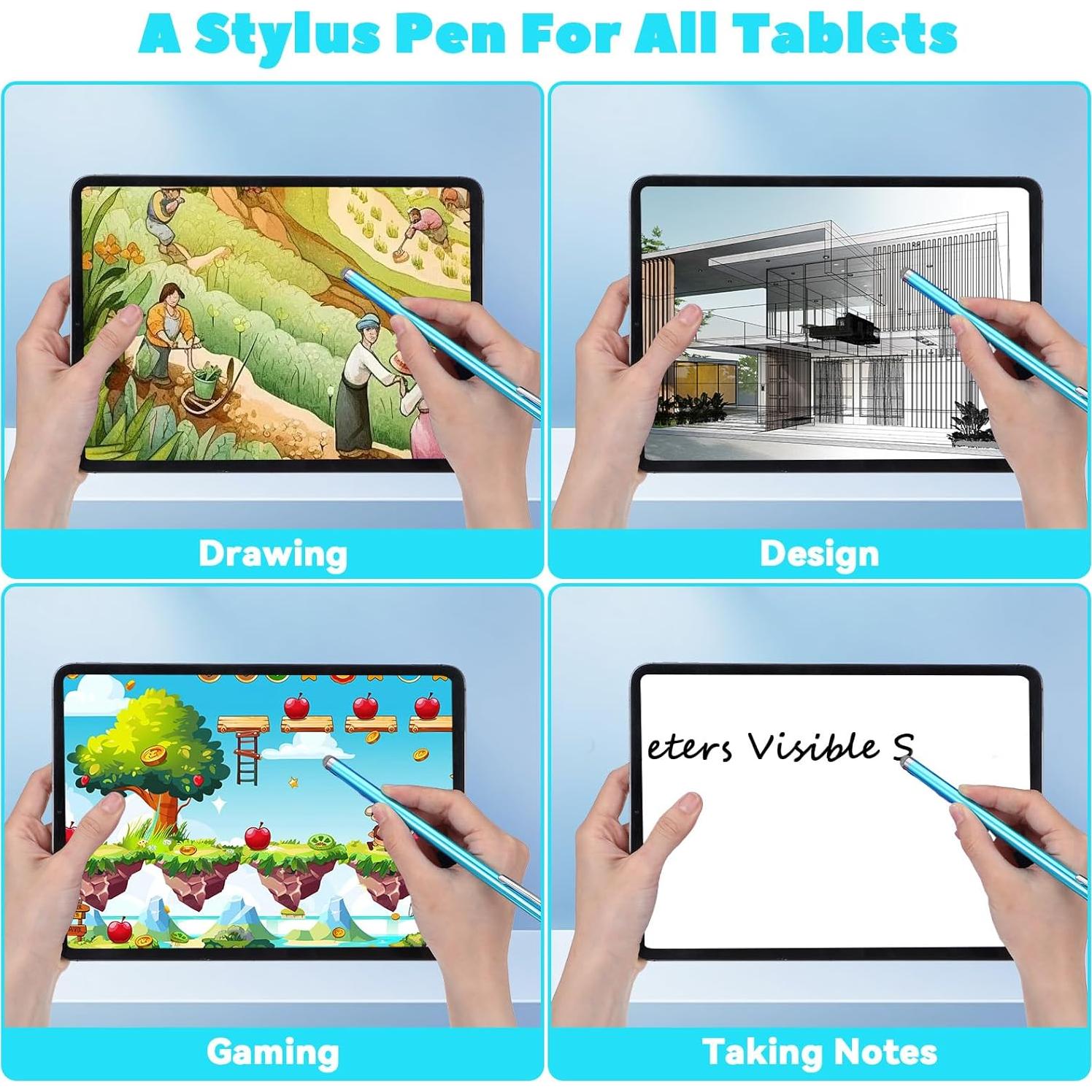 3 Stylus Pens JIEYAO Punta de Fibra Universal para Pantallas Táctiles