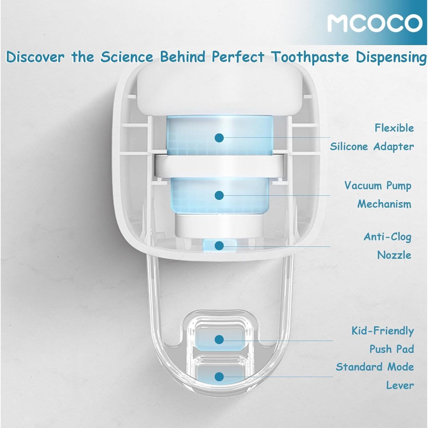 Exprimidor de Pasta de Dientes MCOCO Negro Montado en Pared
