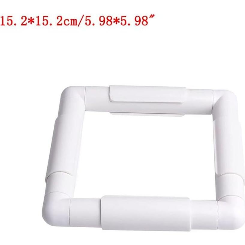 Aro de Bordado Cuadrado ZKer 15.24x15.24 cm Blanco