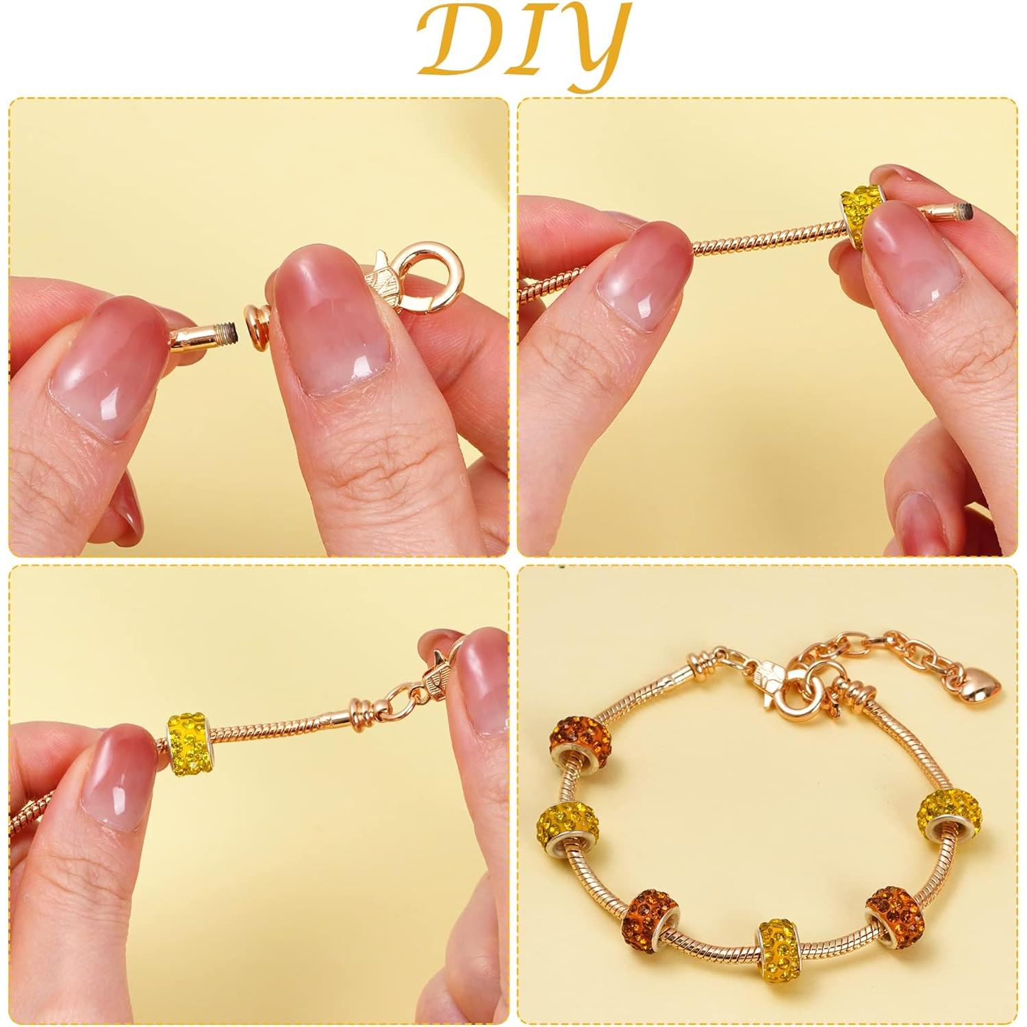 Kit de Pulseras de Cadena de Serpiente Tiggell 10 Piezas Oro