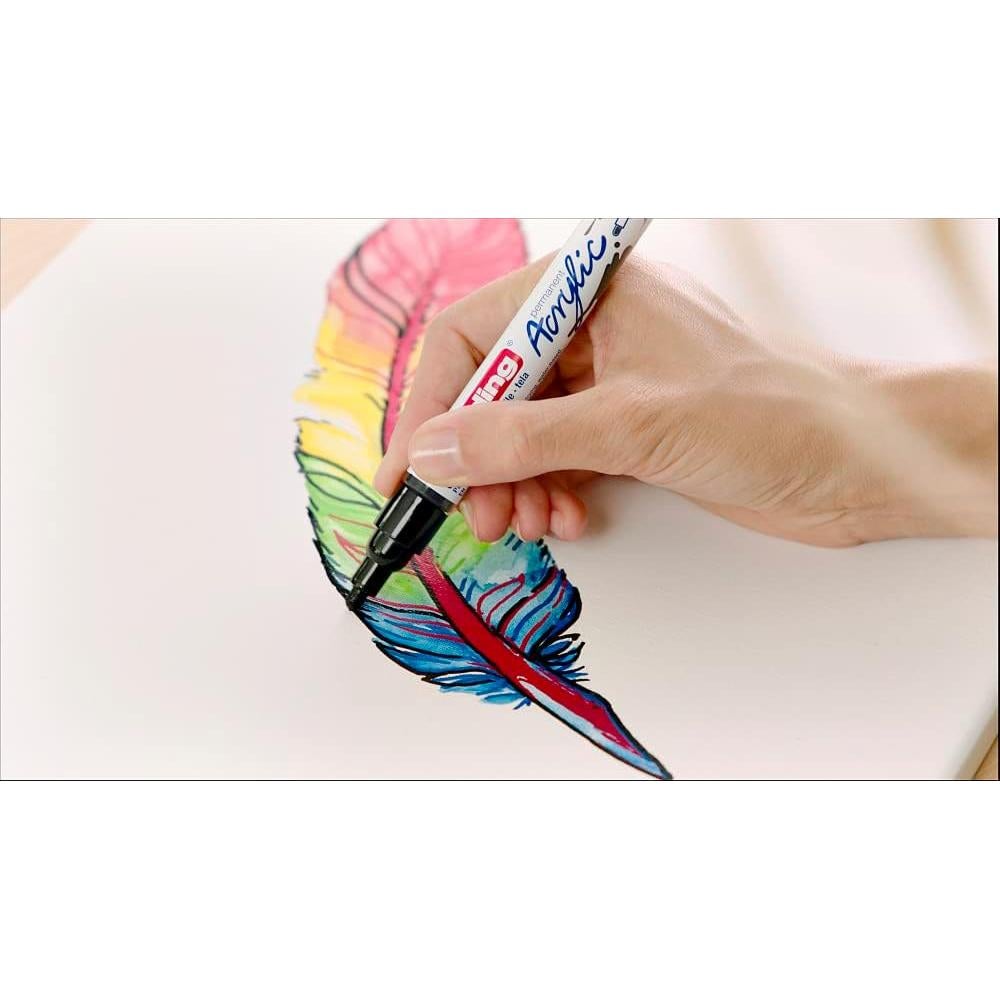 Marcador Acrílico Edding 5100 Blanco 2-3mm - 1 Unidad