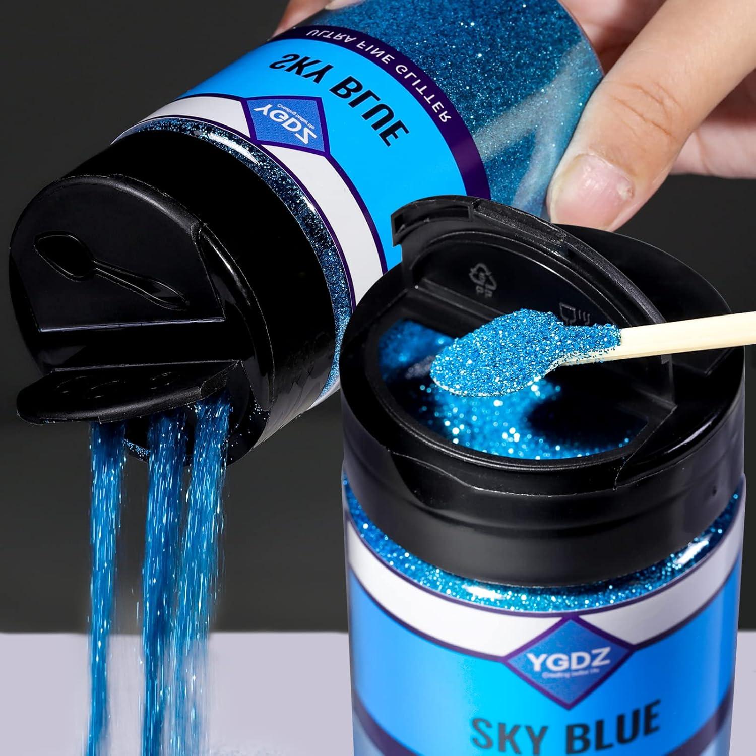 Glitter Azul Fino YGDZ 140g - Brillo para Manualidades y Uñas