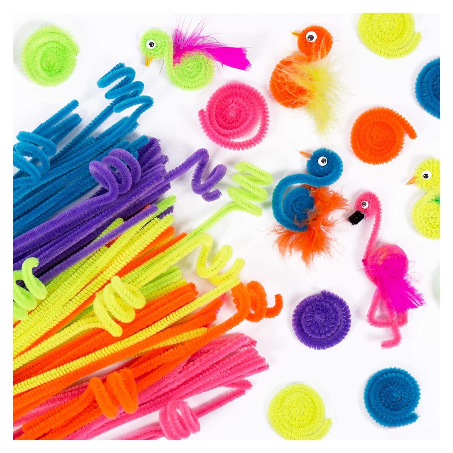 200 Palitos Peludos Neón Horizon Group USA 30.48 cm para Manualidades